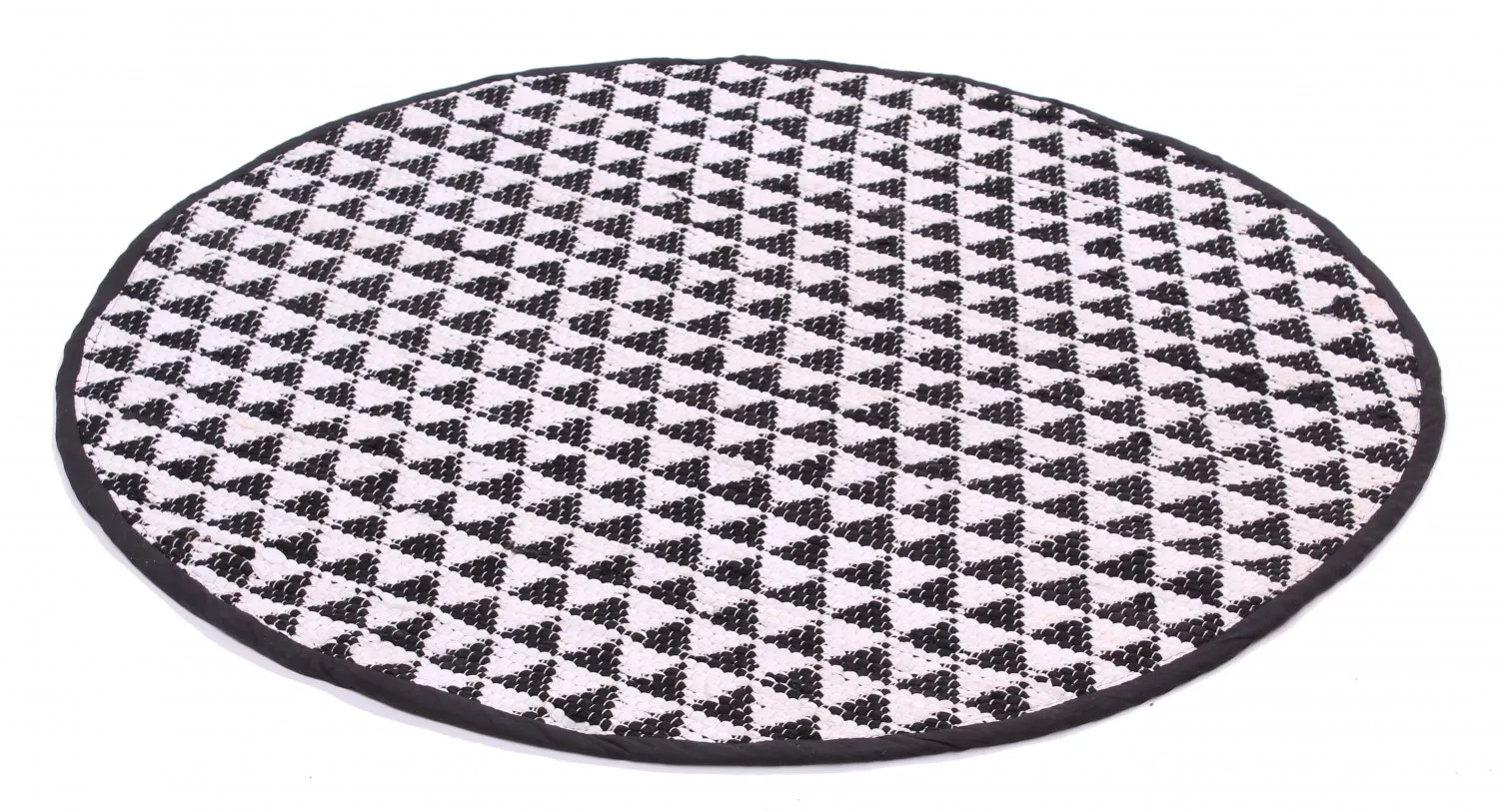 Round rugs - Lindby (black/white)