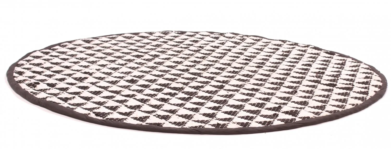 Round rugs - Lindby (black/white)