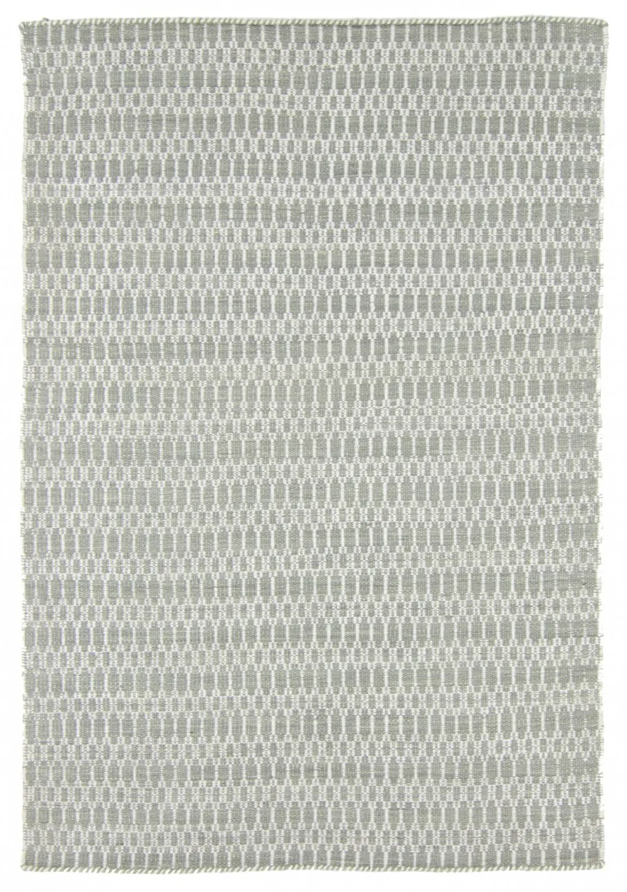 Wool rug - Long Stitch (grey)