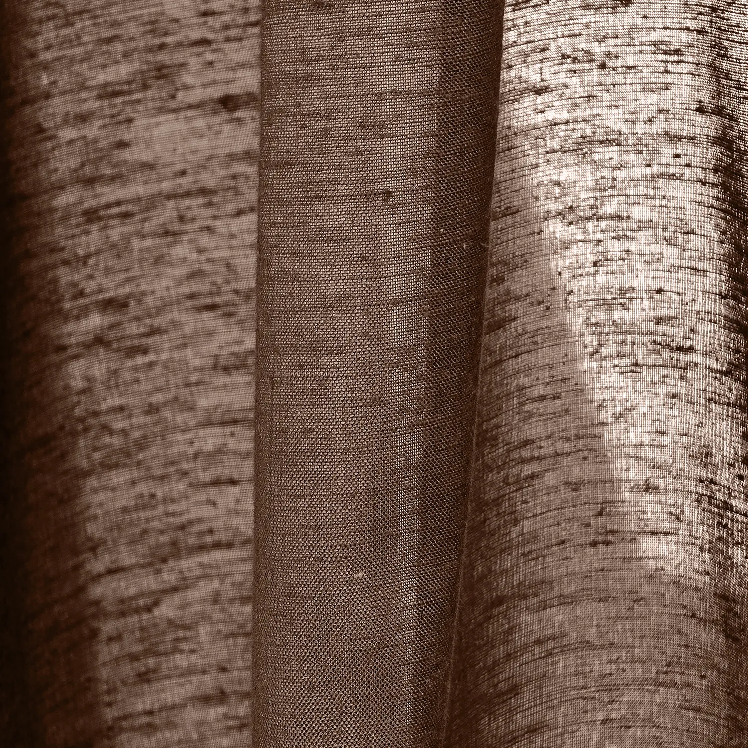 Curtains 2-Pack - Linen Blend Curtain Lumira (dark brown)