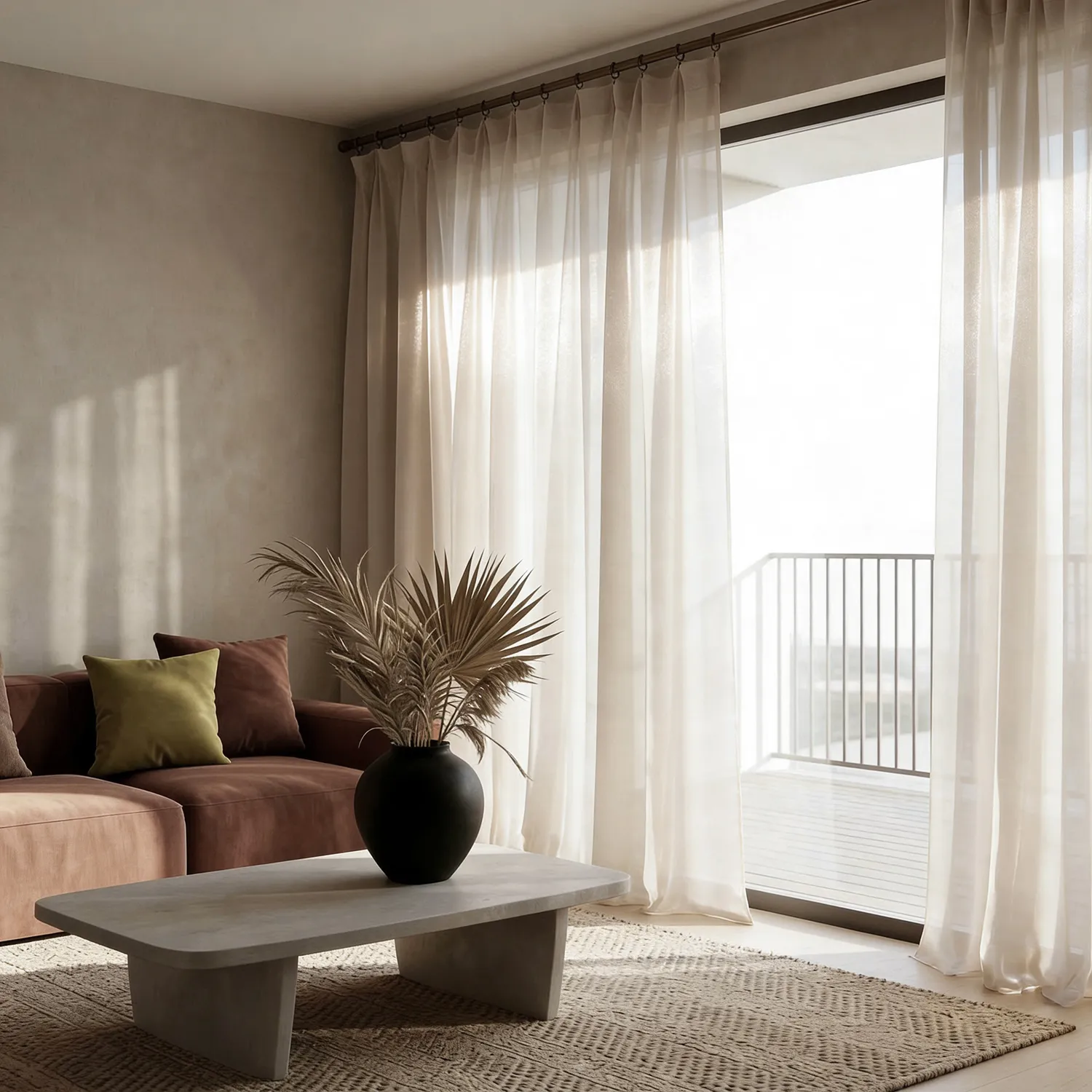 Curtains 2-Pack - Linen Blend Curtain Lumira (cream)