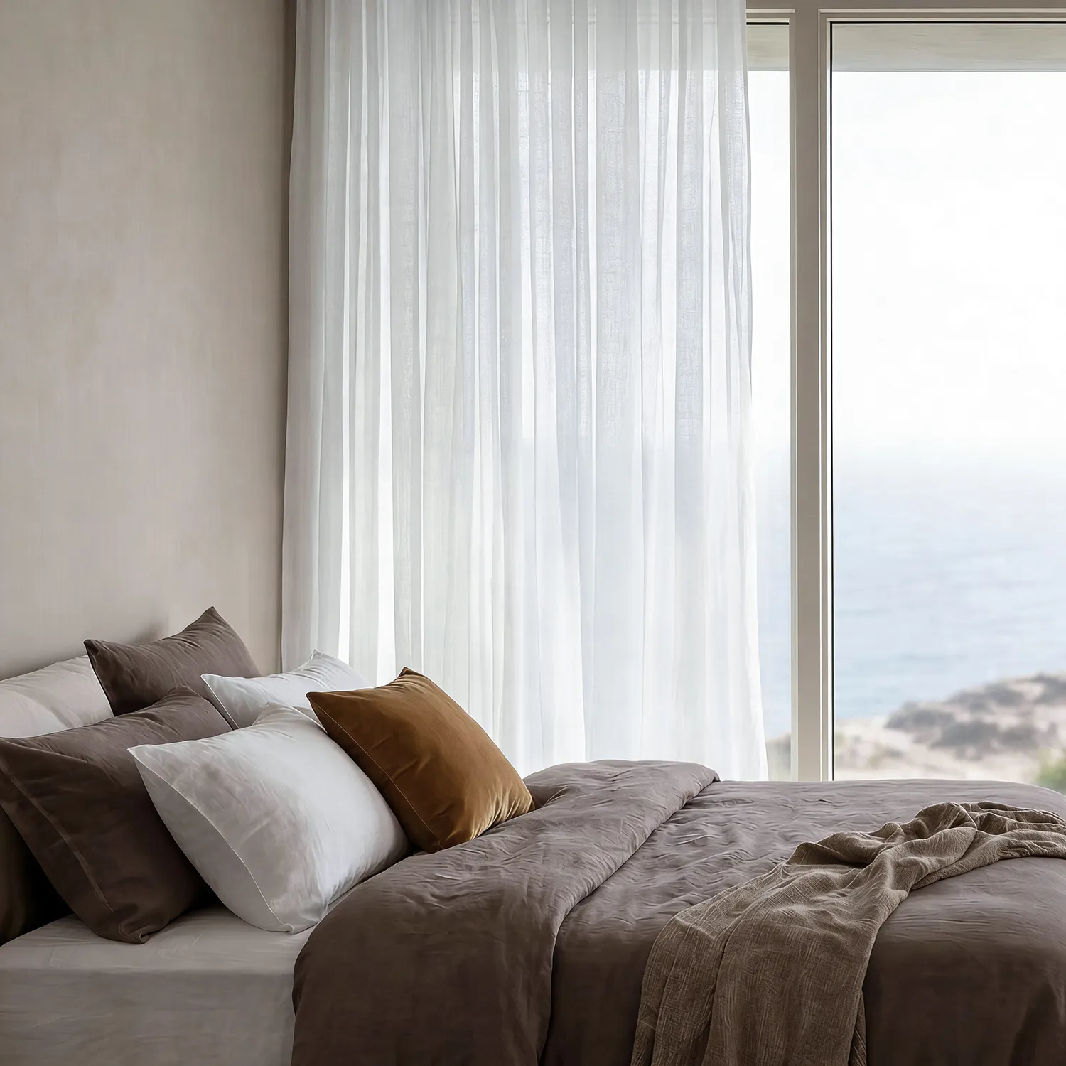 Curtains 2-Pack - Linen Blend Curtain Lumira (white)