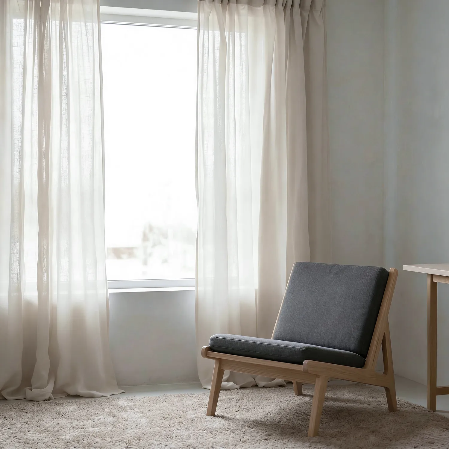 Curtains 2-Pack - Linen Blend Curtain Lumira (white)