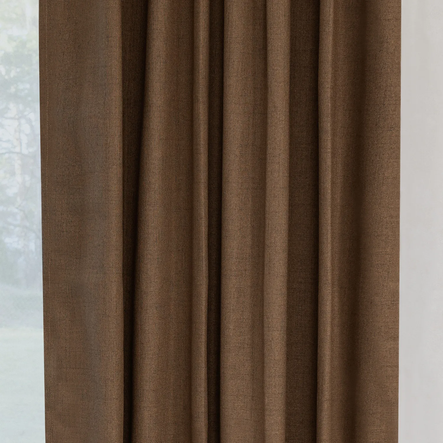 Curtains - Blackout curtain Amaris (dark brown)