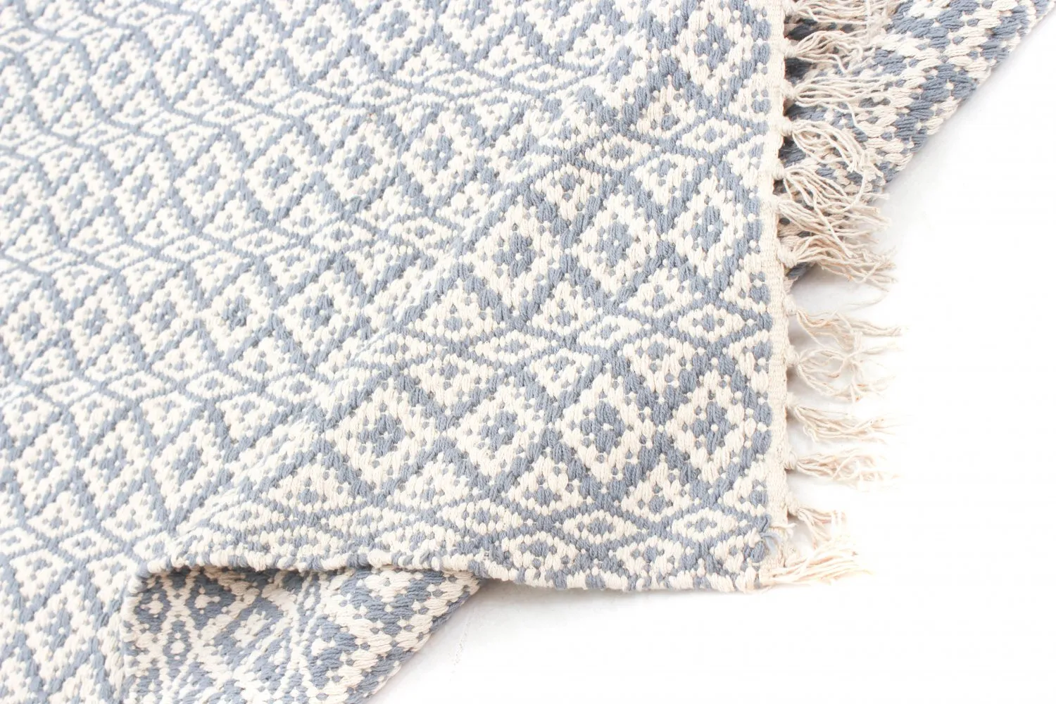 Rag rug - Lykke (grey/ice blue)