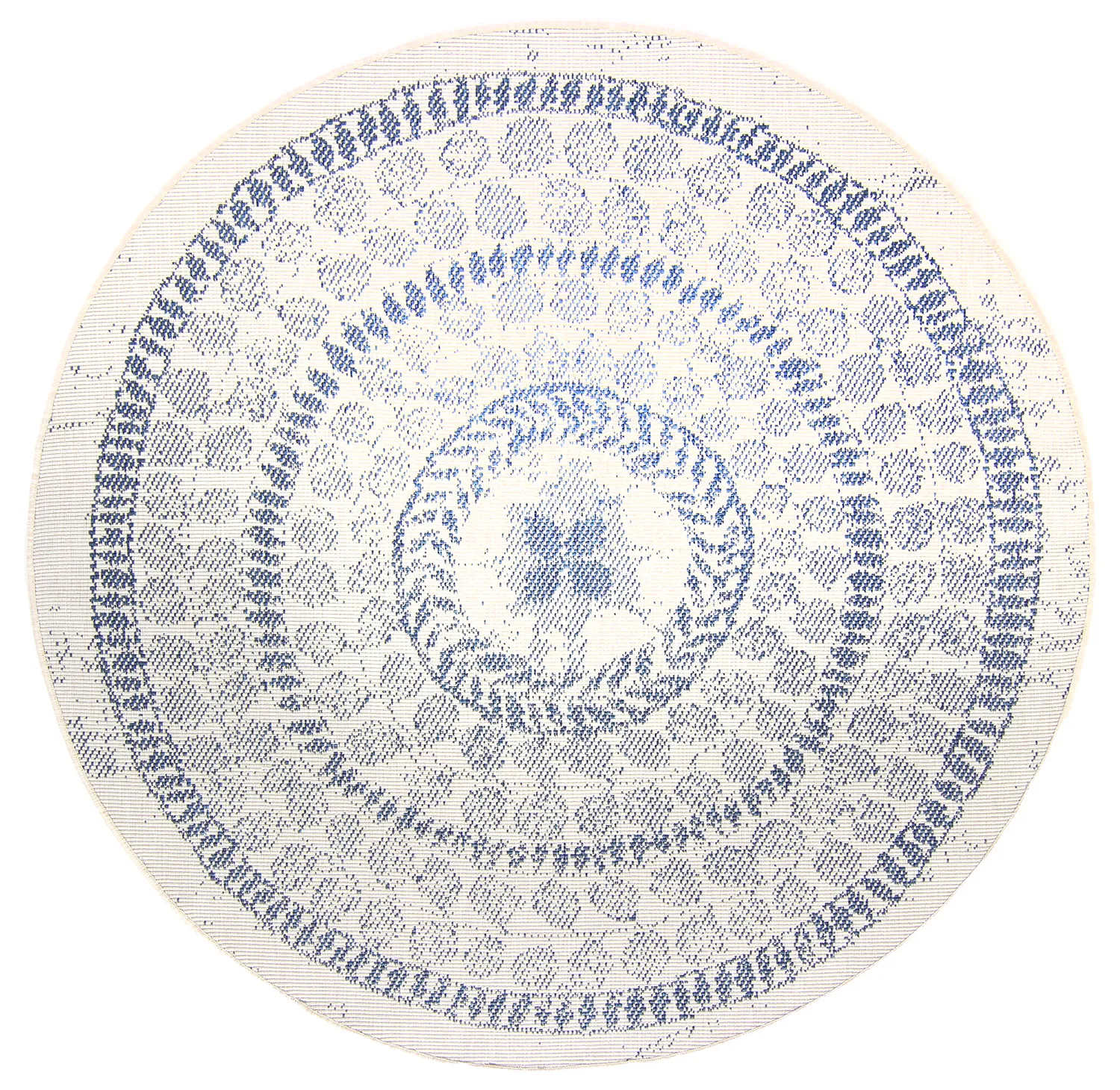 Round rug - Indoor/Outdoor Malcolm (blue)