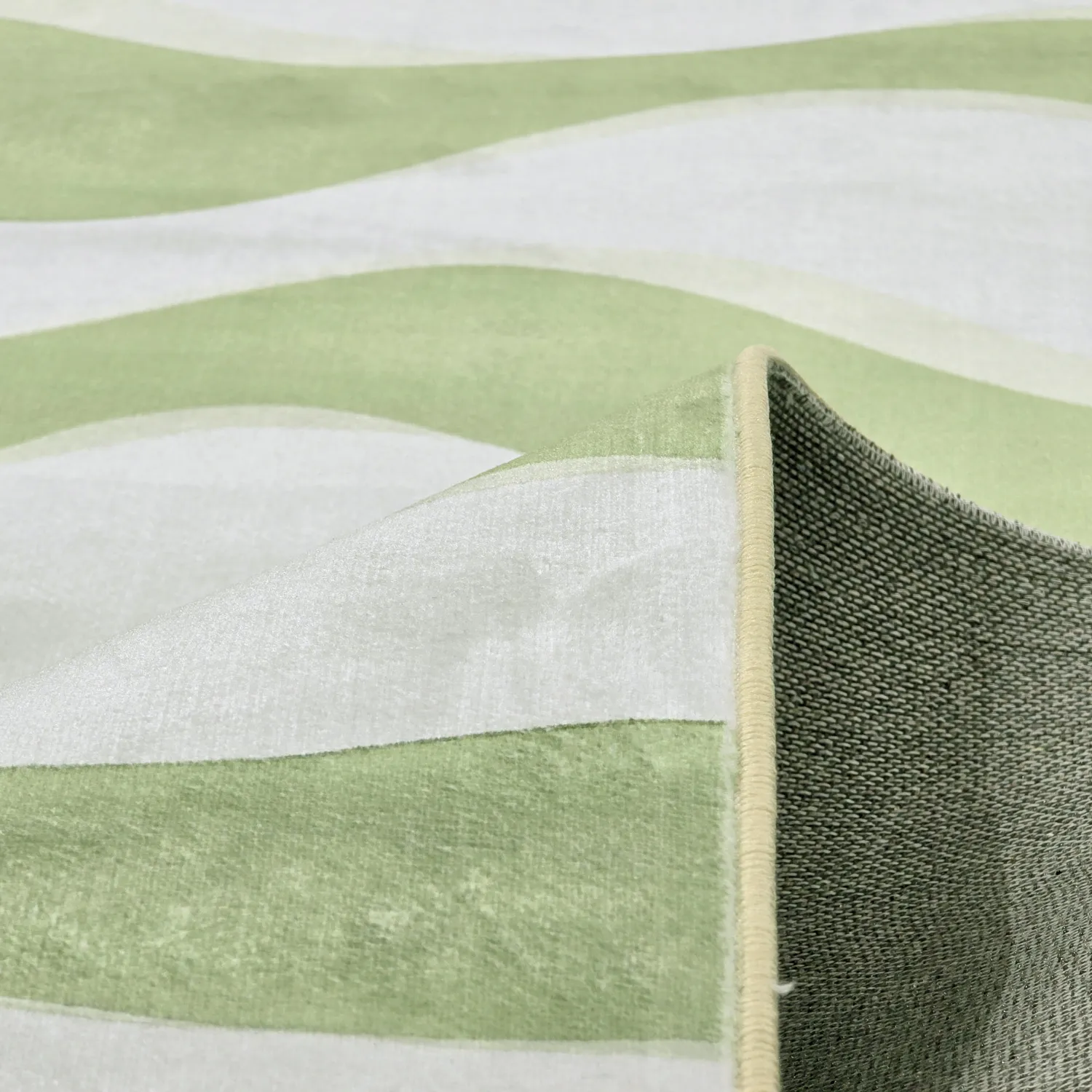 Wilton rug - Marsala (green/white)