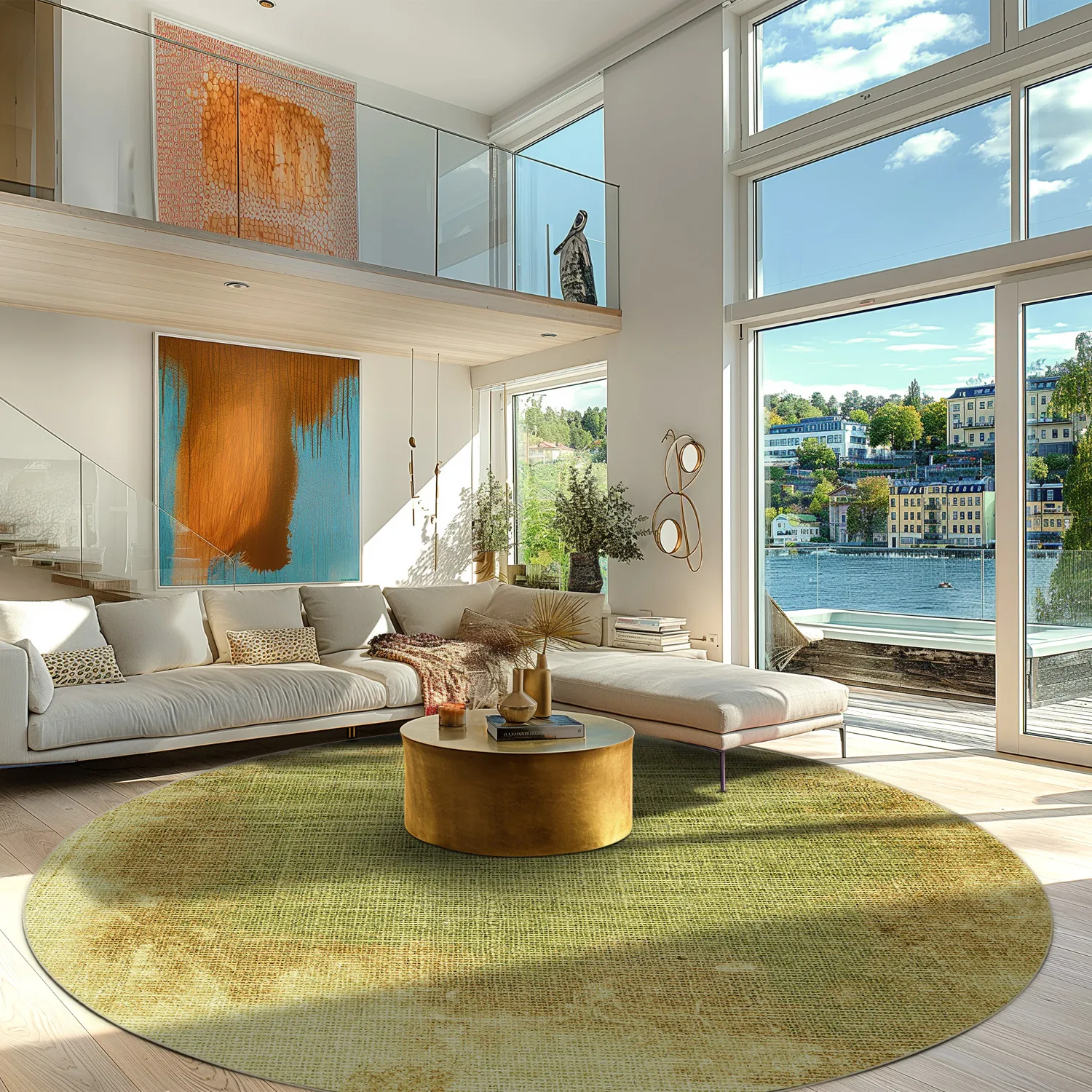 Round rug - Albaida (green)