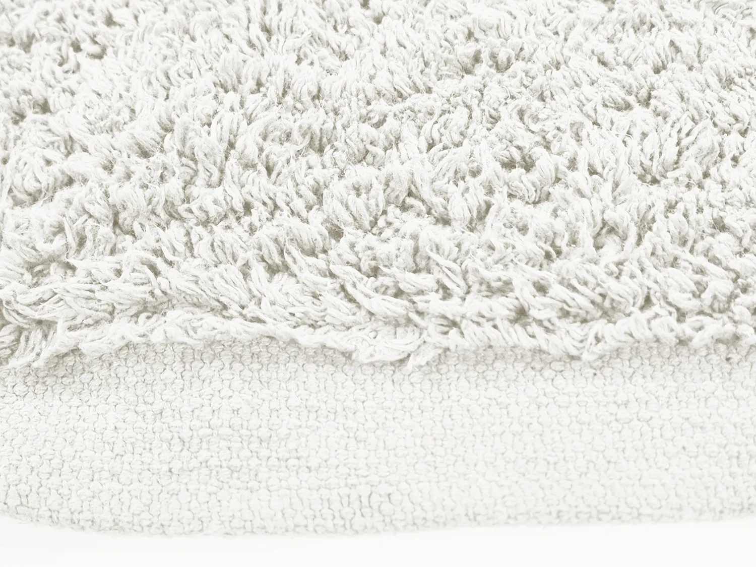 Round rug - Alexa Natural Cotton Shaggy (offwhite)