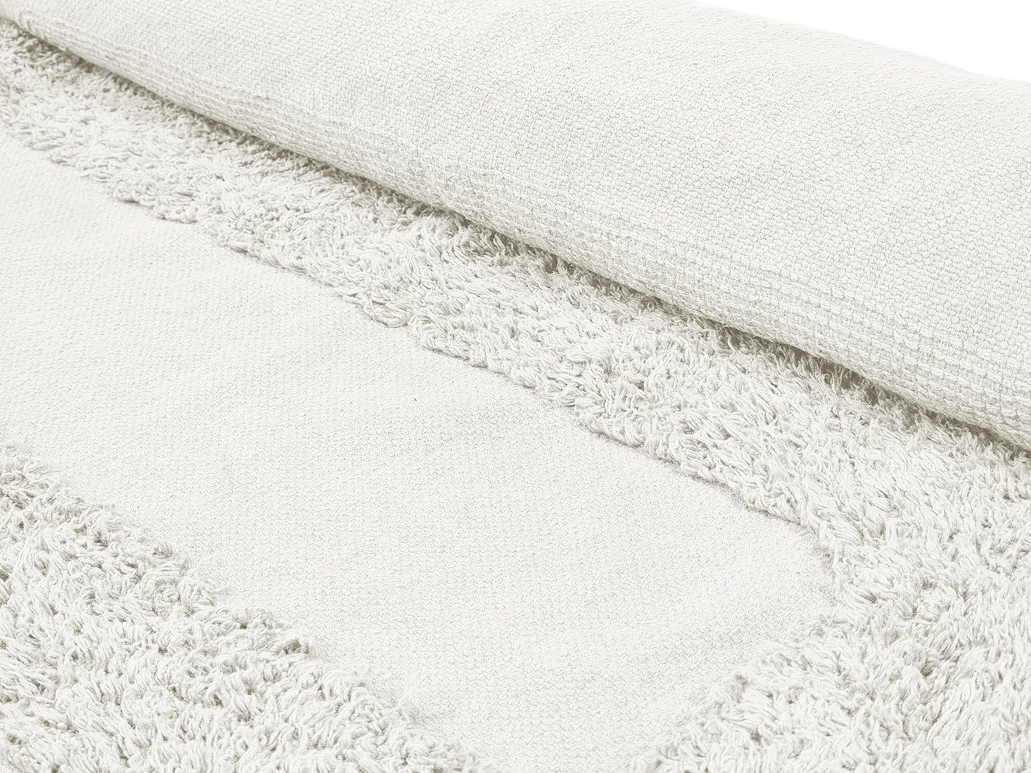 Round rug - Alexa Natural Cotton Shaggy (offwhite)