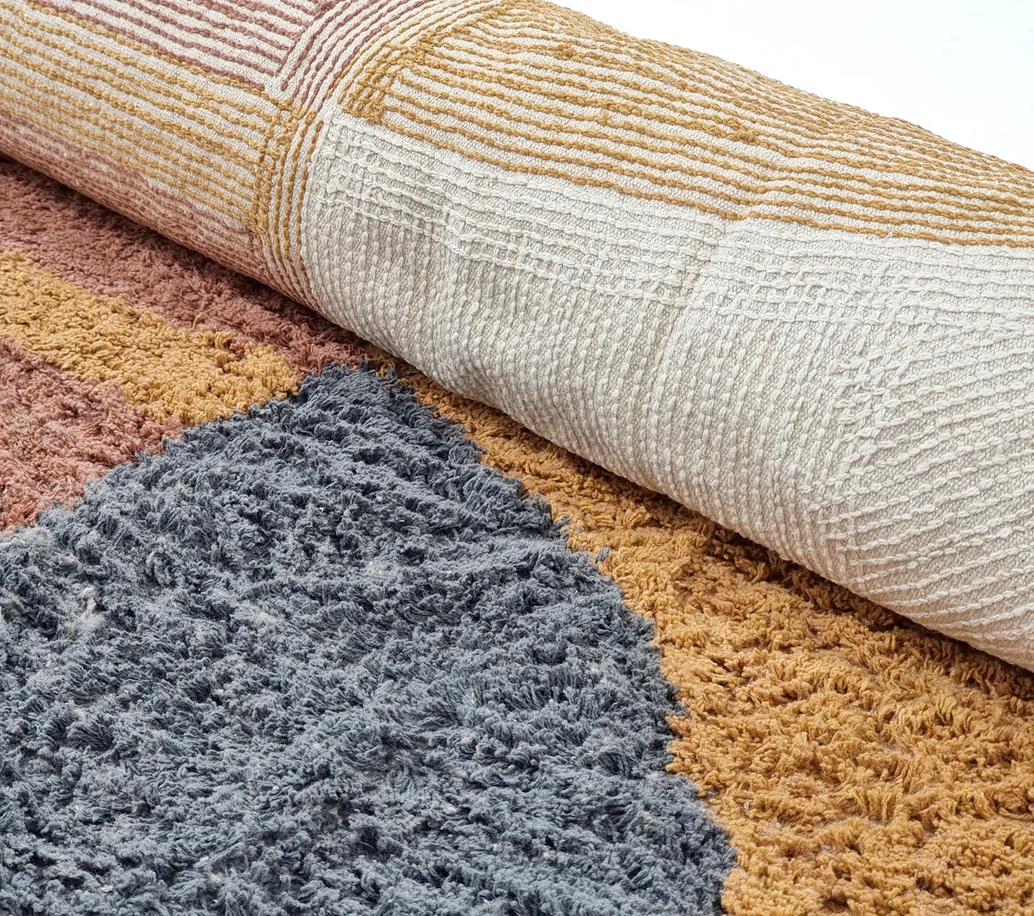Shaggy rugs - Alpe Natural Cotton Shaggy (multi)