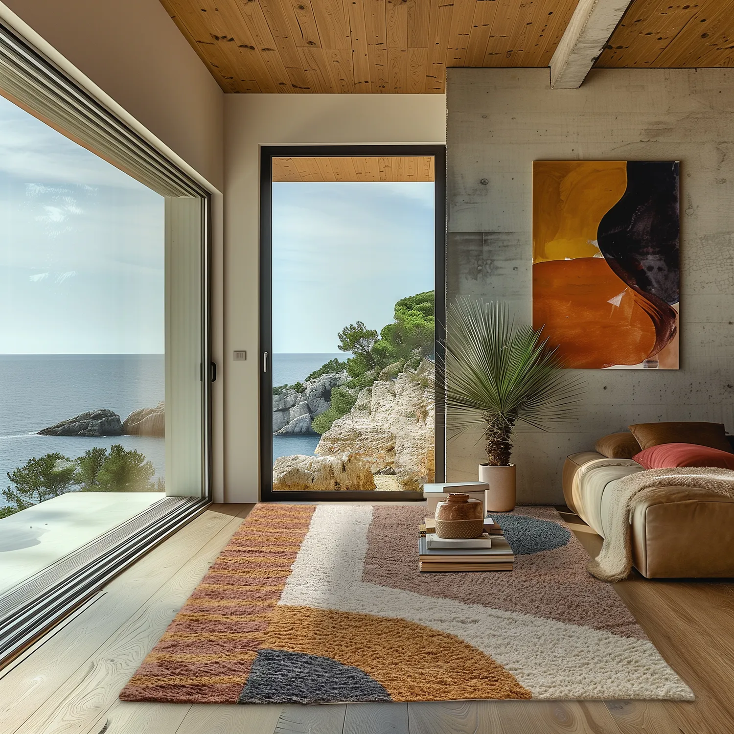 Shaggy rugs - Alpe Natural Cotton Shaggy (multi)