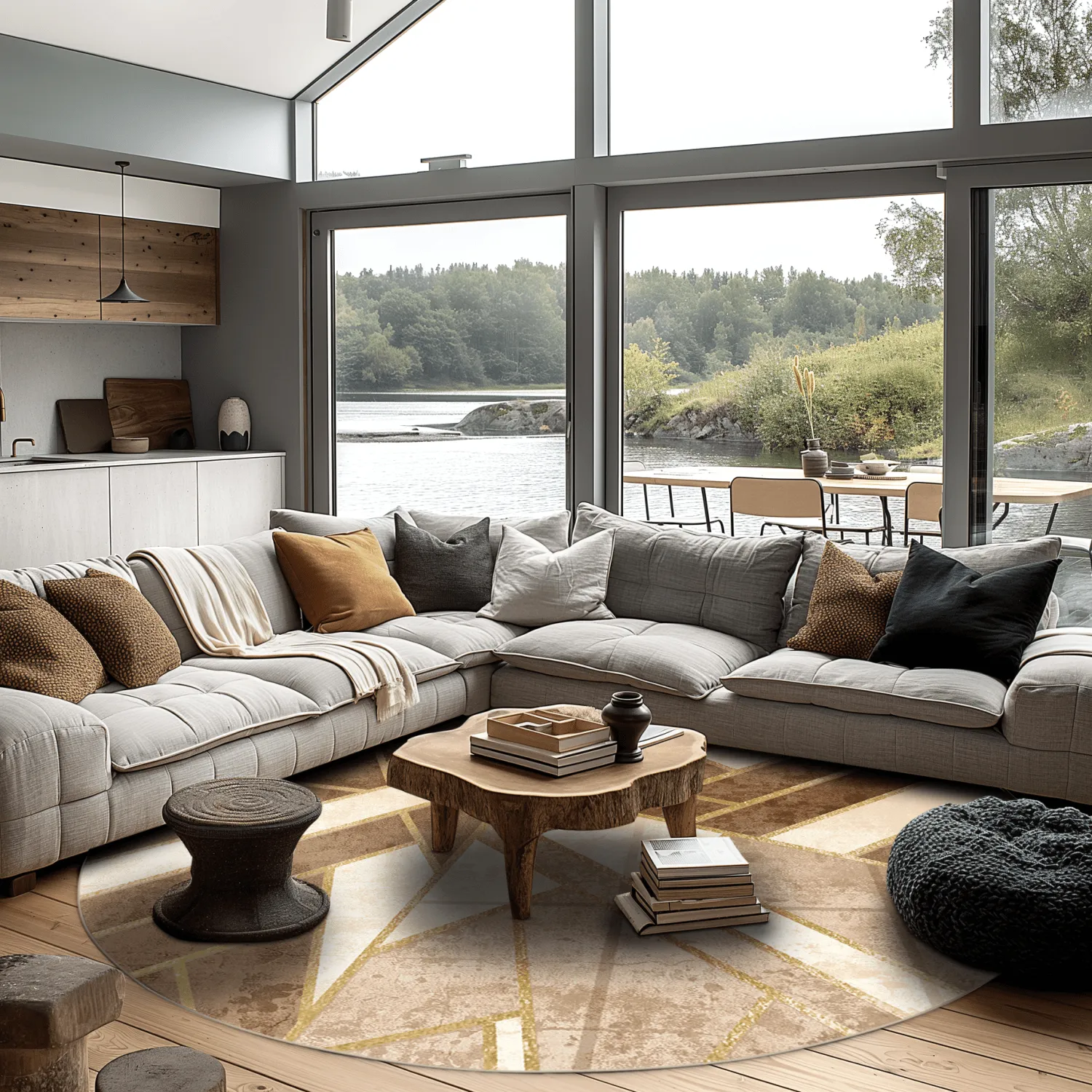 Round rug - Amasra (beige)