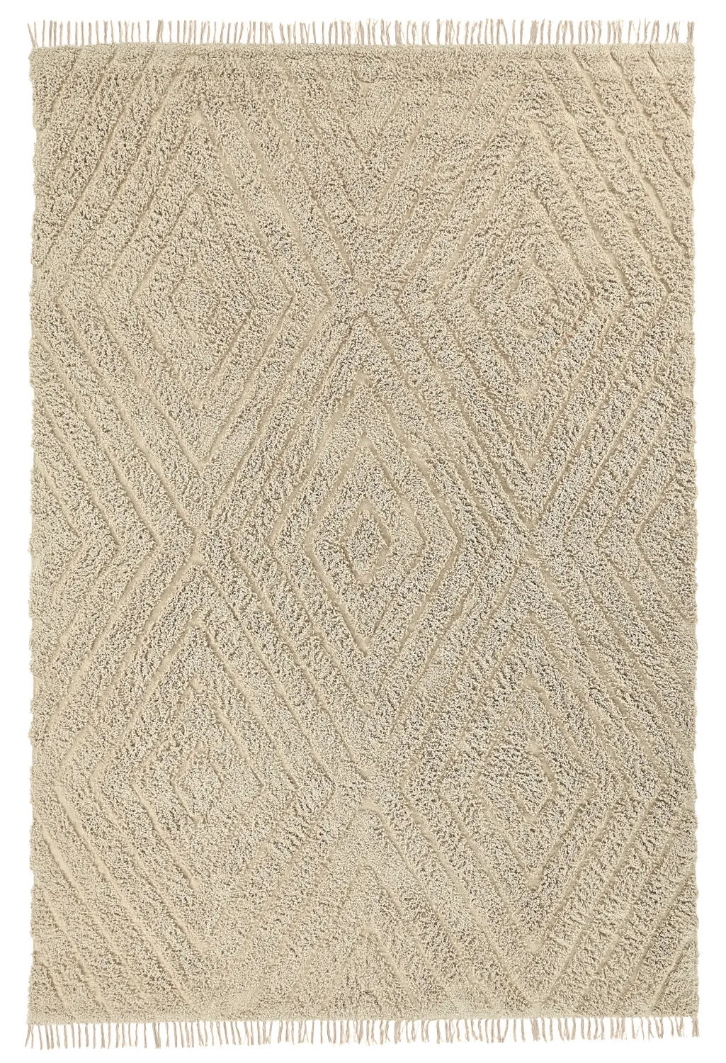Shaggy rugs - Amberley Natural Cotton Shaggy (beige)