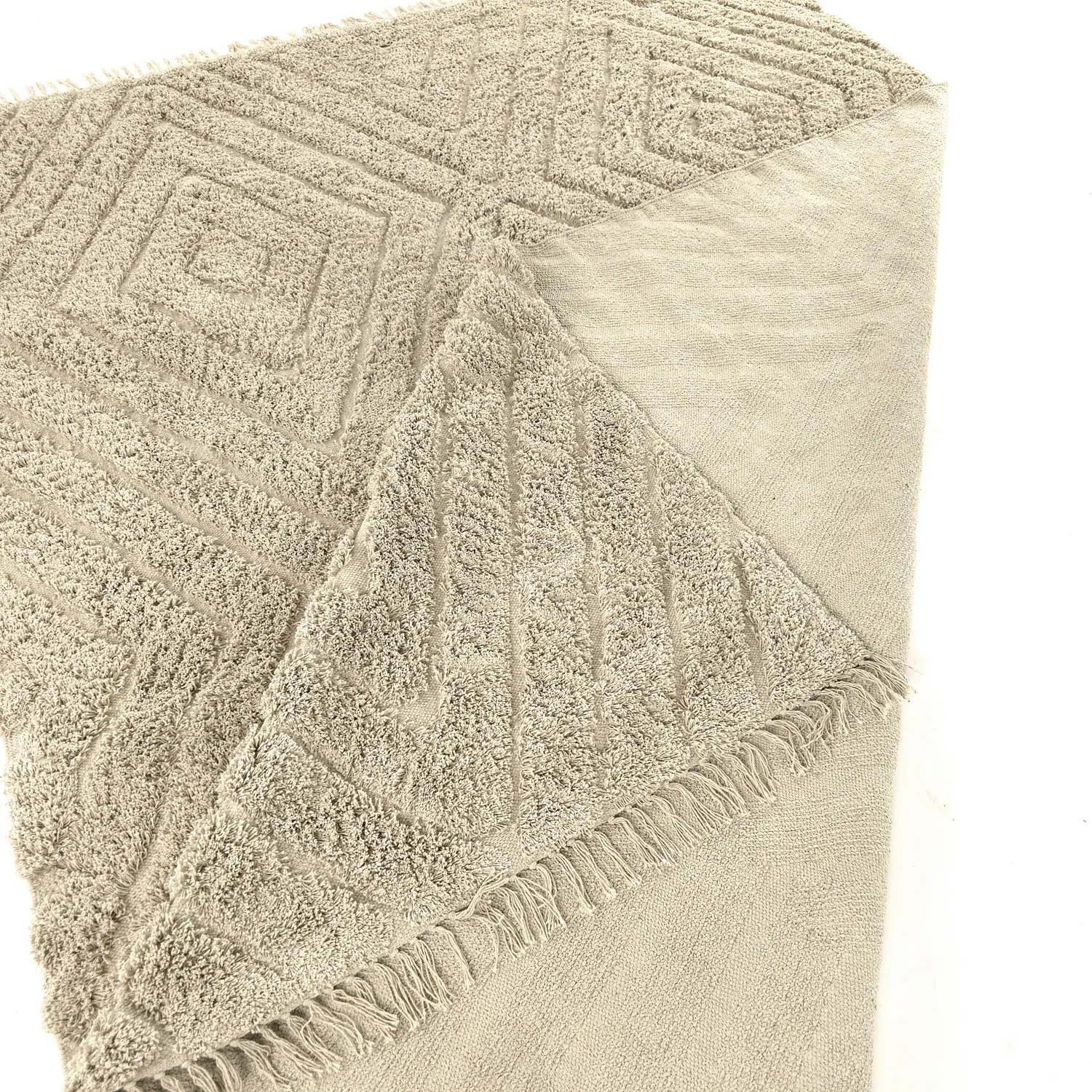 Shaggy rugs - Amberley Natural Cotton Shaggy (beige)