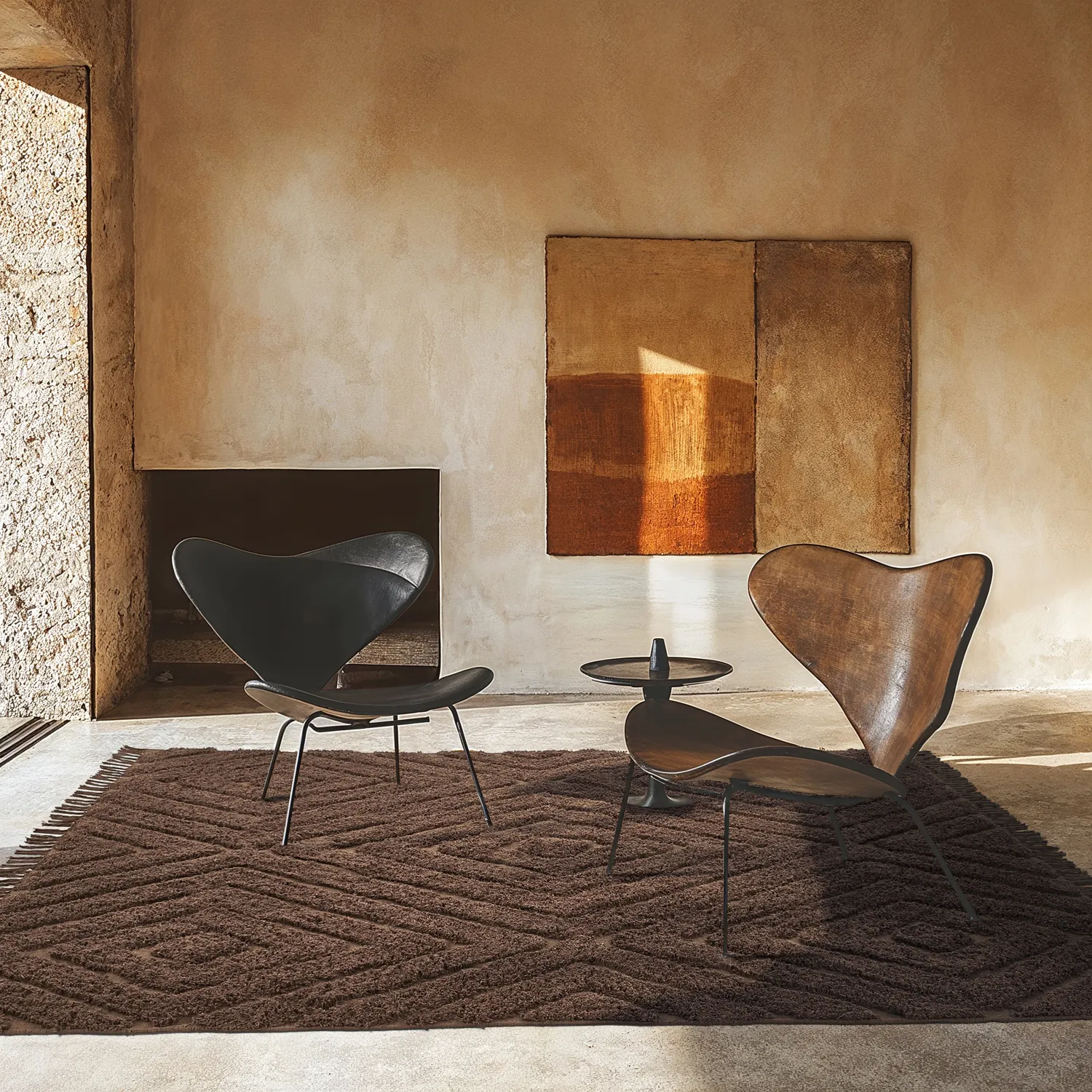 Shaggy rugs - Amberley Natural Cotton Shaggy (brown)