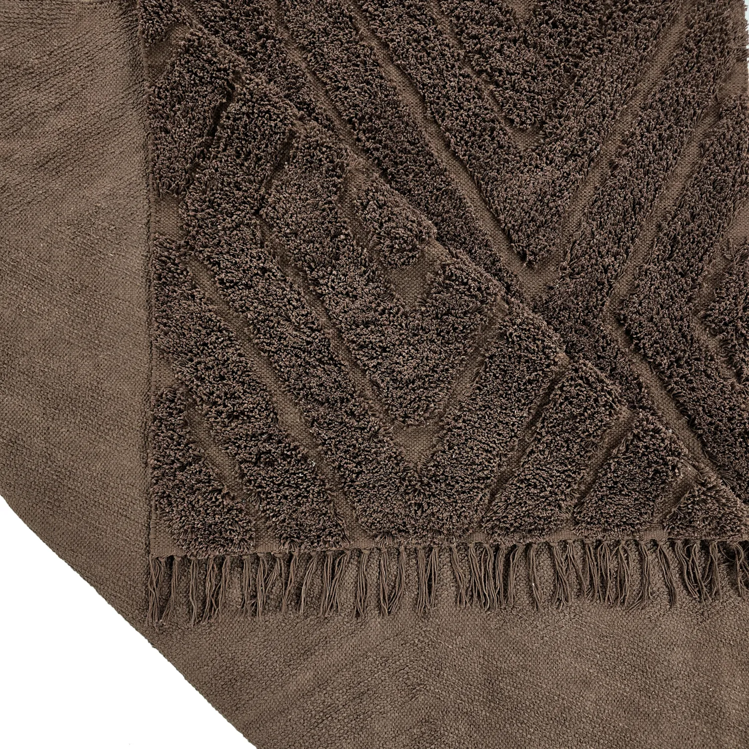 Shaggy rugs - Amberley Natural Cotton Shaggy (brown)