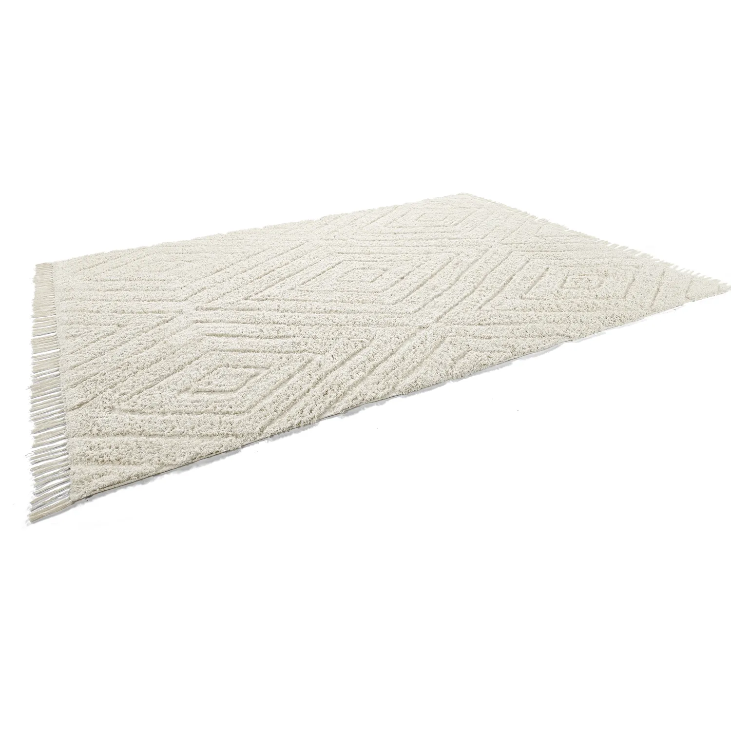 Shaggy rugs - Amberley Natural Cotton Shaggy (off-white)