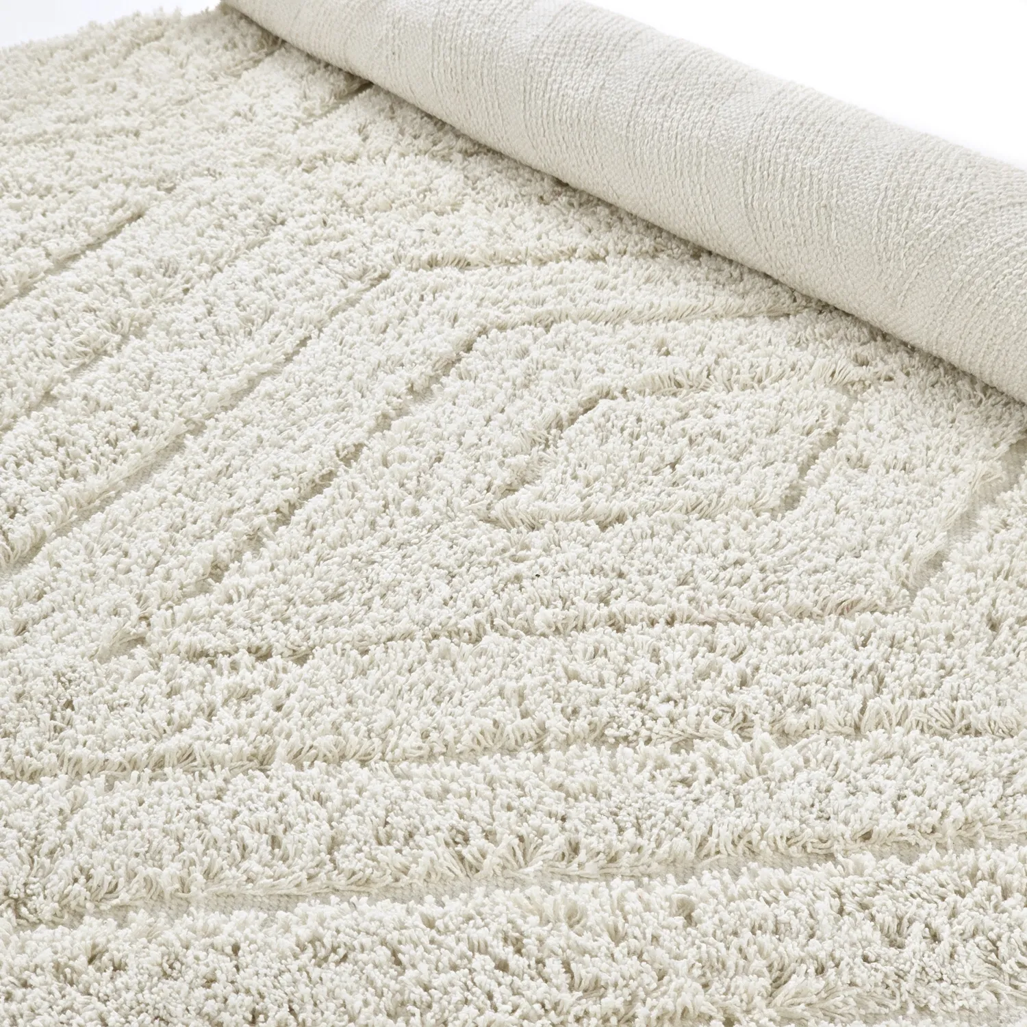 Shaggy rugs - Amberley Natural Cotton Shaggy (off-white)