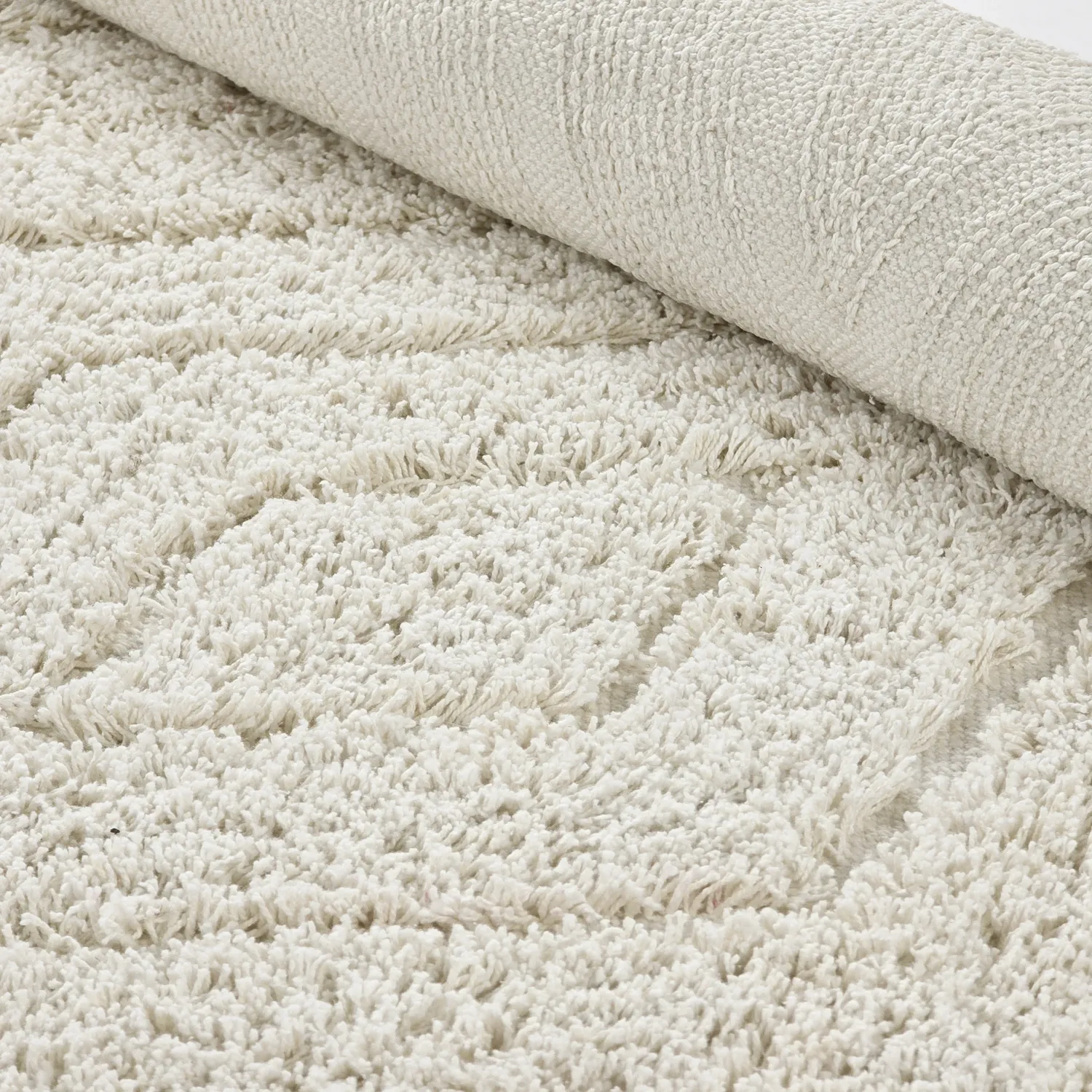 Shaggy rugs - Amberley Natural Cotton Shaggy (off-white)