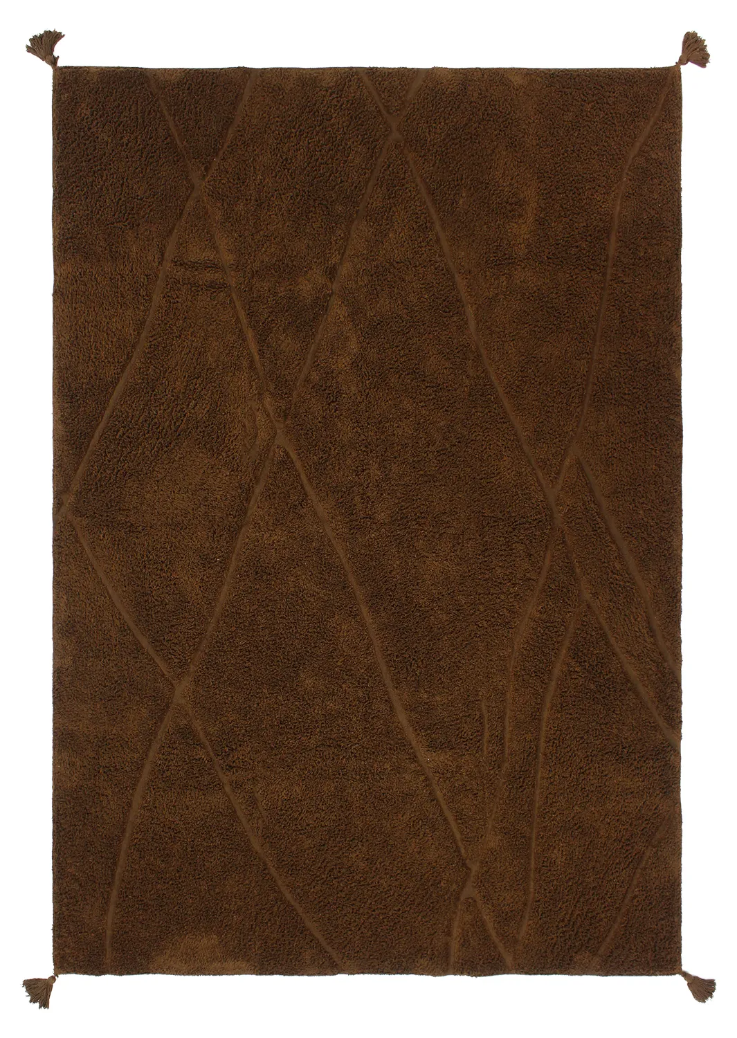 Shaggy rugs - Andrea Natural Cotton Shaggy (brown)