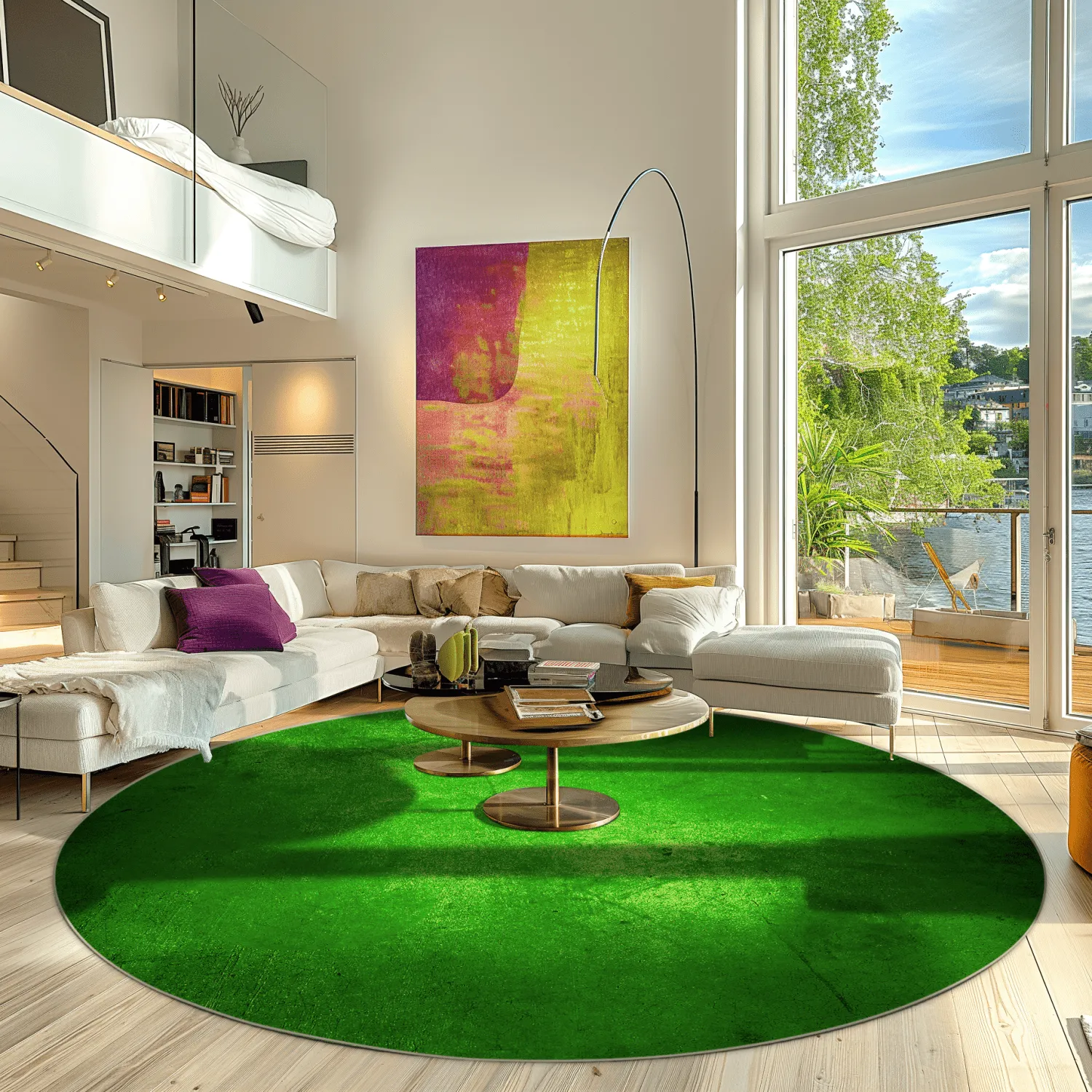Round rug - Anzio (green)