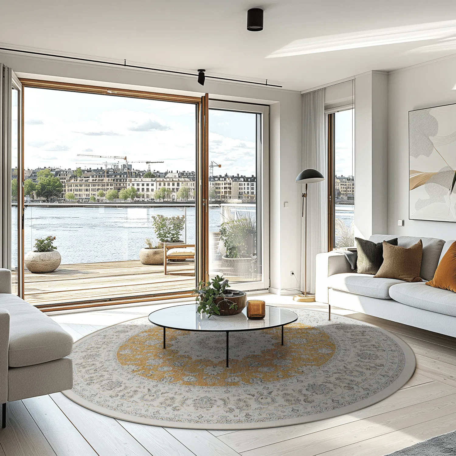 Round rug - Arabella (ochre)