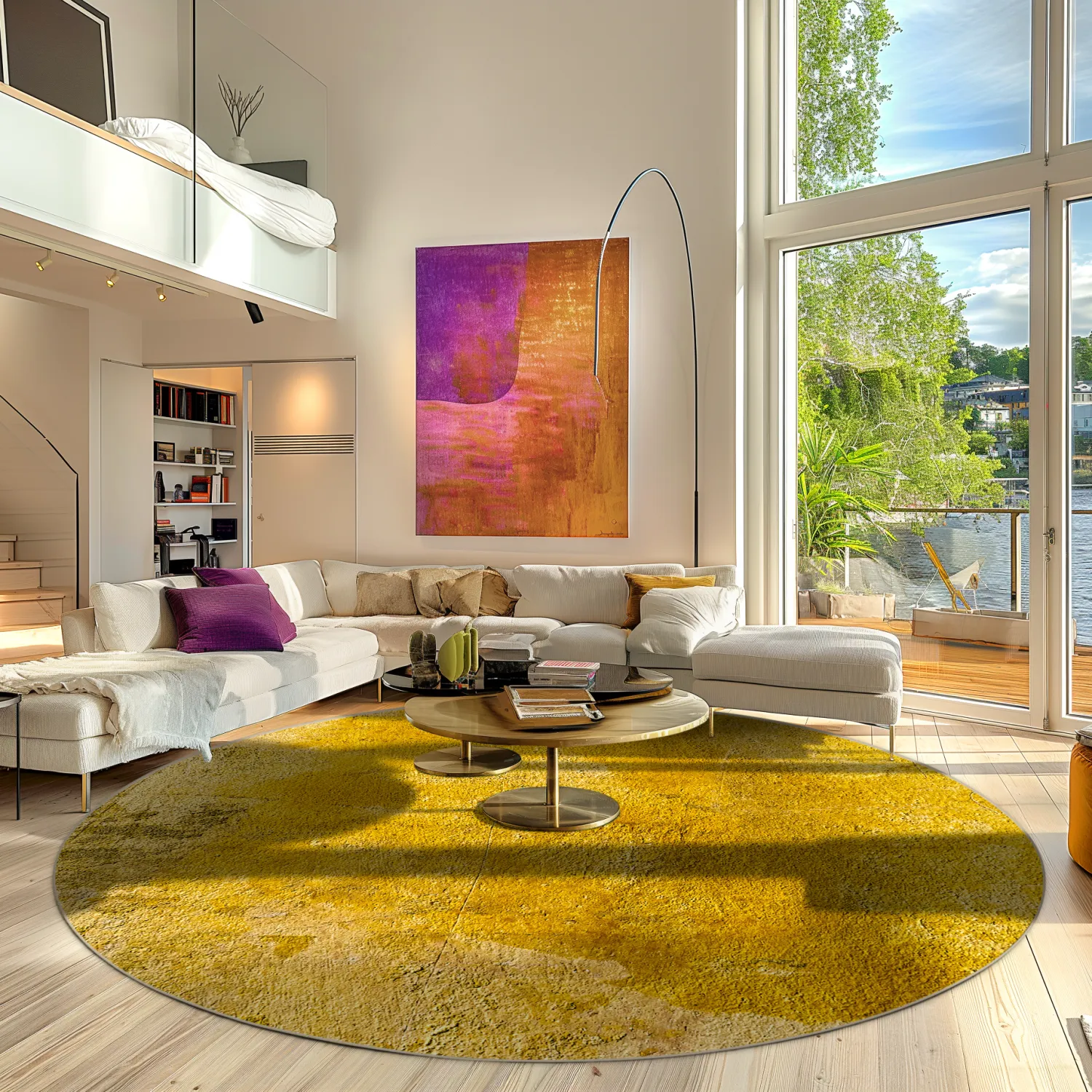 Round rug - Arbus (gold)