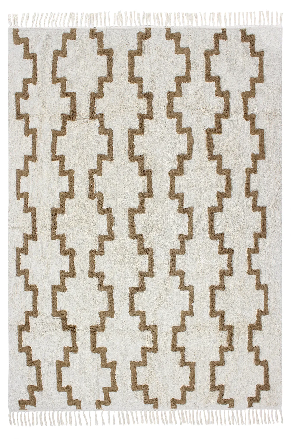 Shaggy rugs - Arlon Natural Cotton Shaggy (beige)