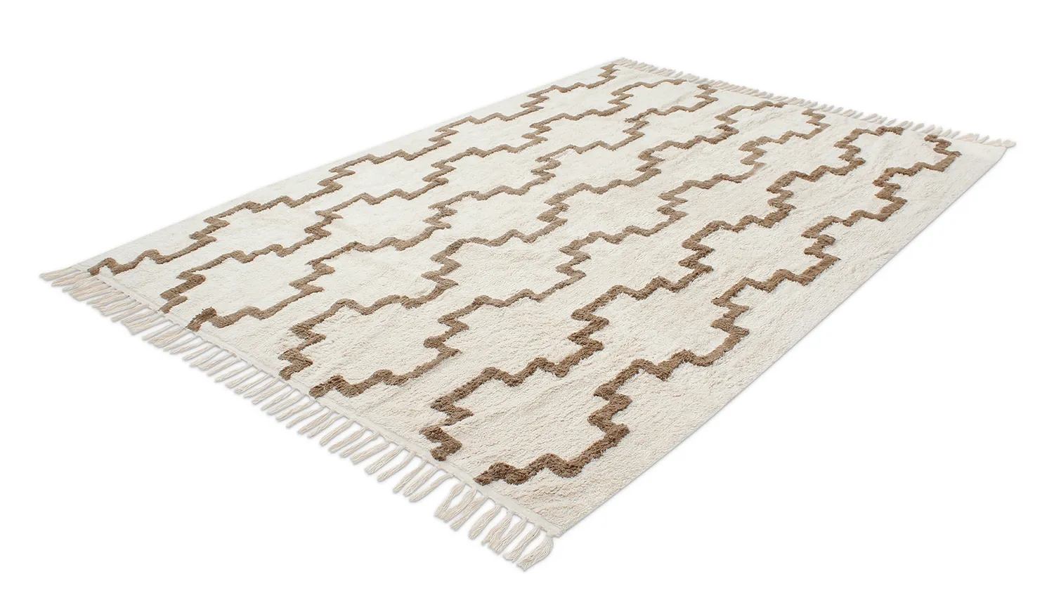 Shaggy rugs - Arlon Natural Cotton Shaggy (beige)