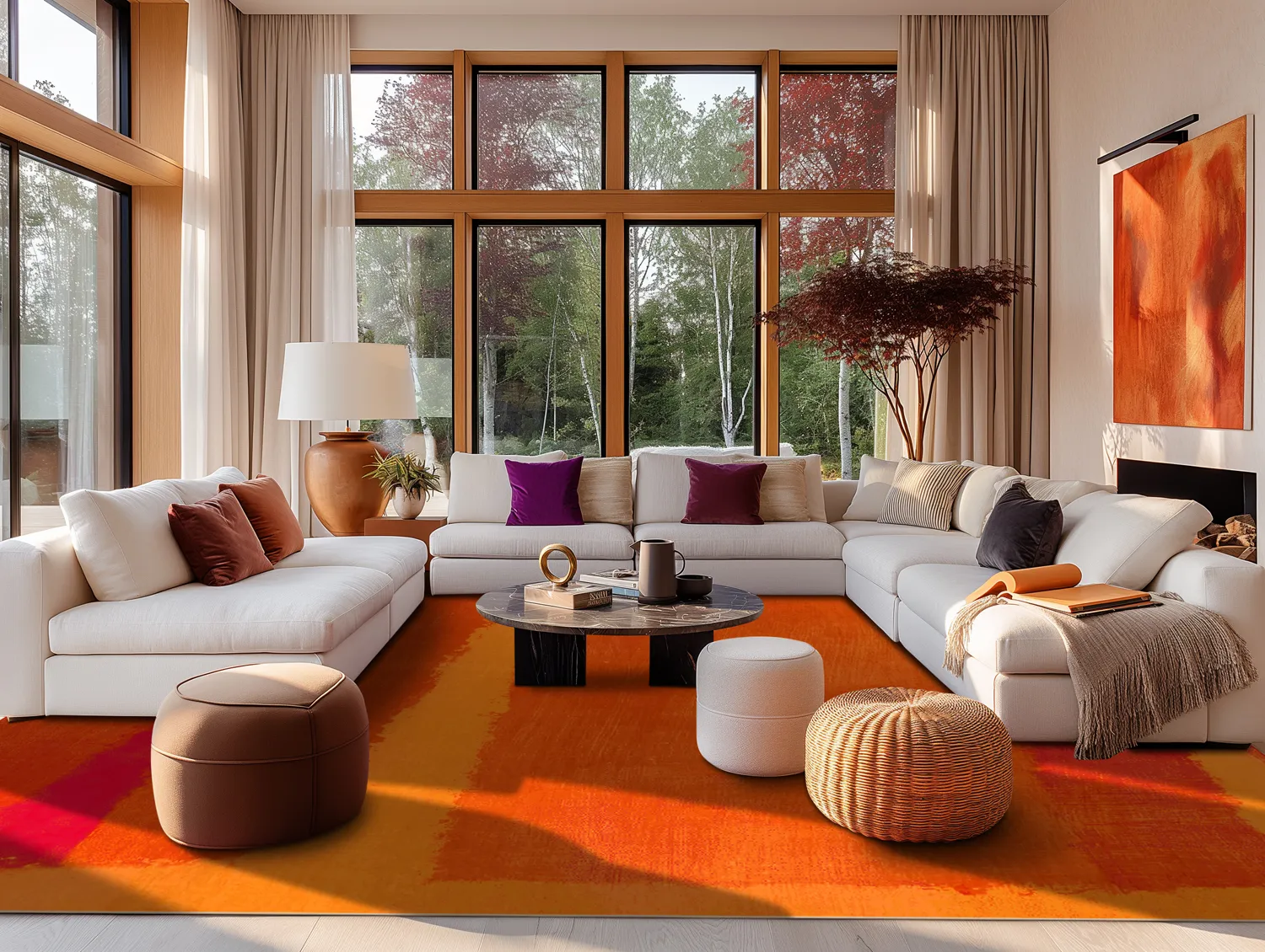 Wilton rug - Asti (orange)