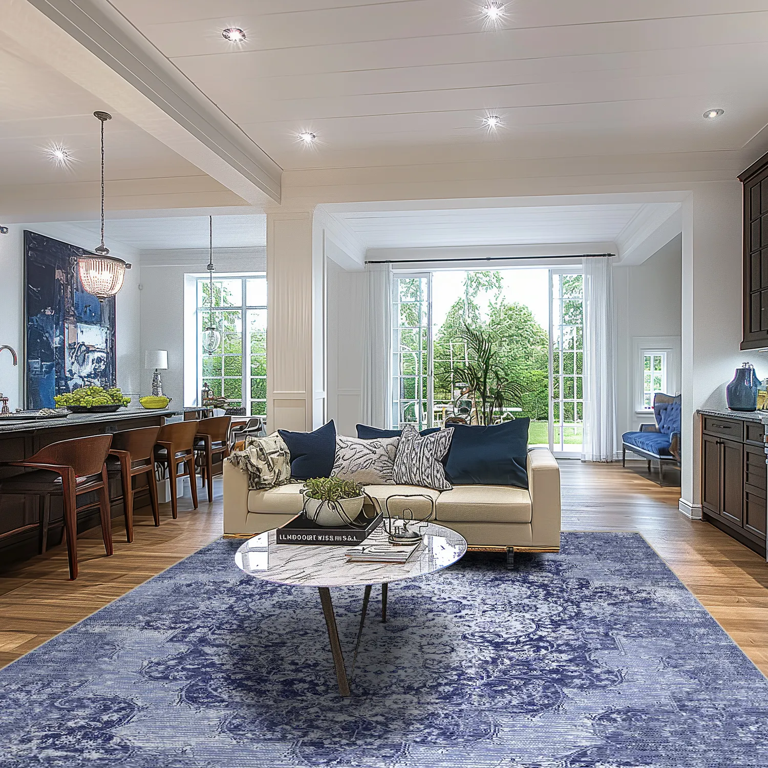 Wilton rug - Badem (blue)