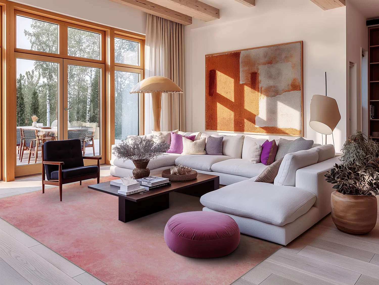 Wilton rug - Baden (pink)