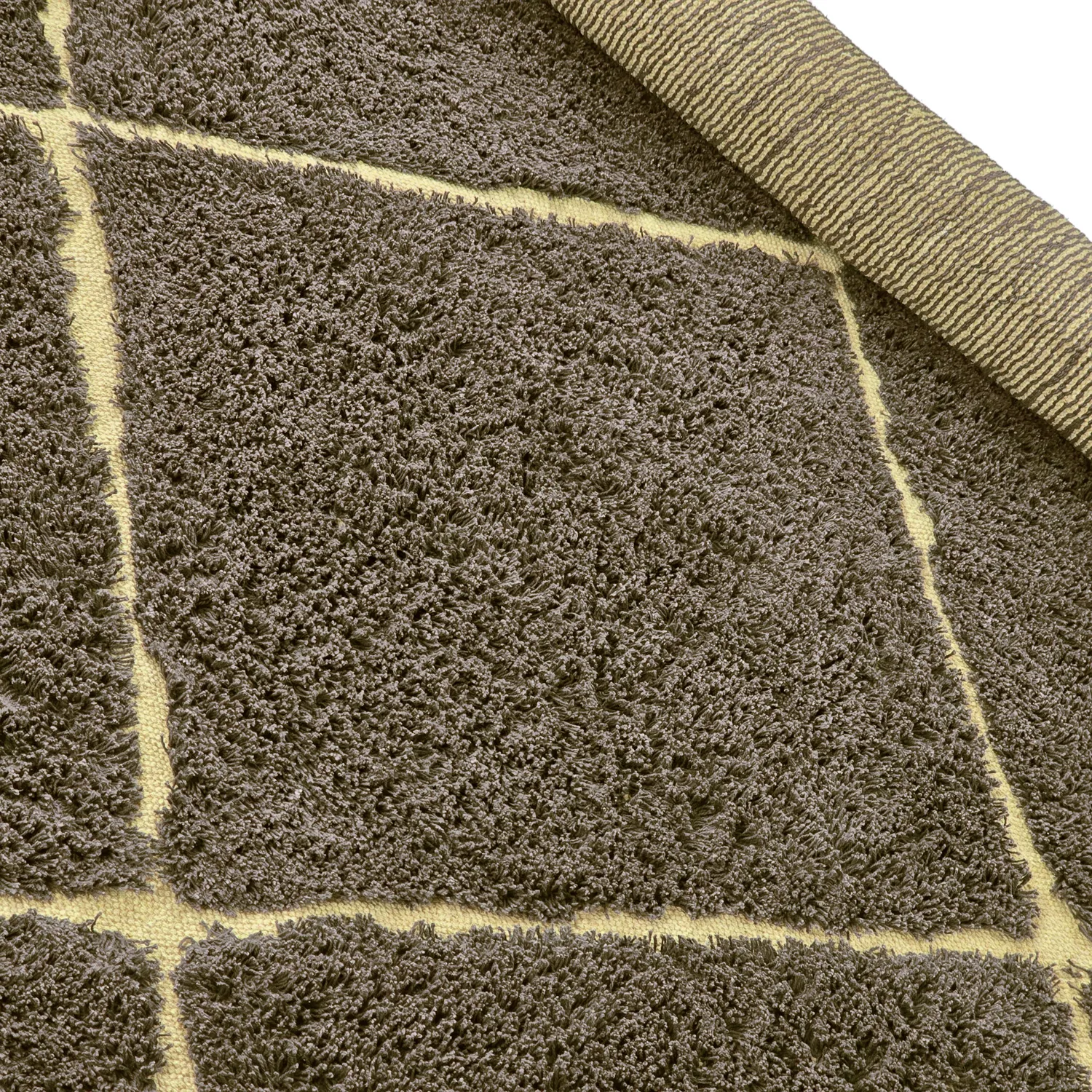 Shaggy rugs - Bellevue Natural Cotton Shaggy (brown/yellow)