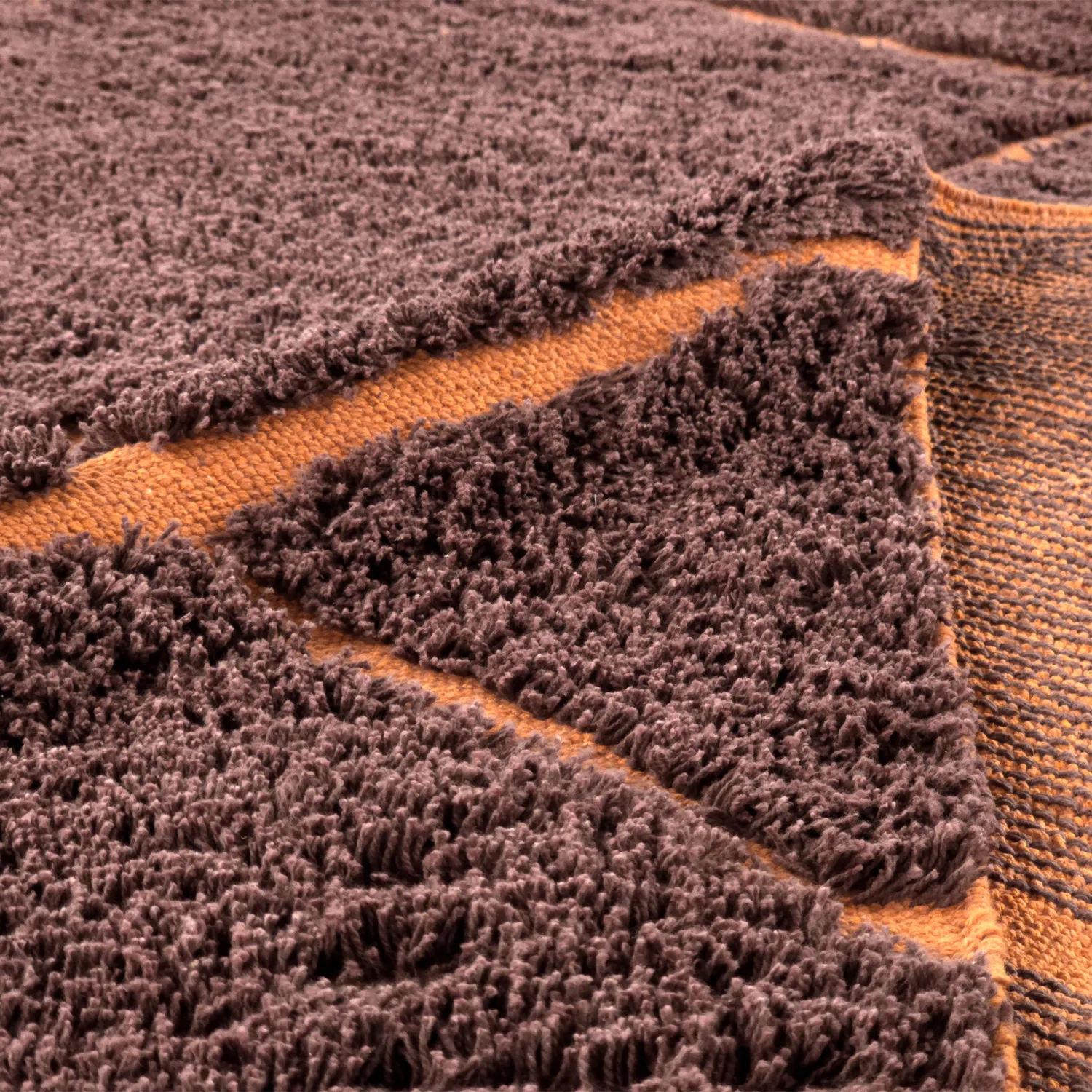 Shaggy rugs - Bellevue Natural Cotton Shaggy (red/orange)