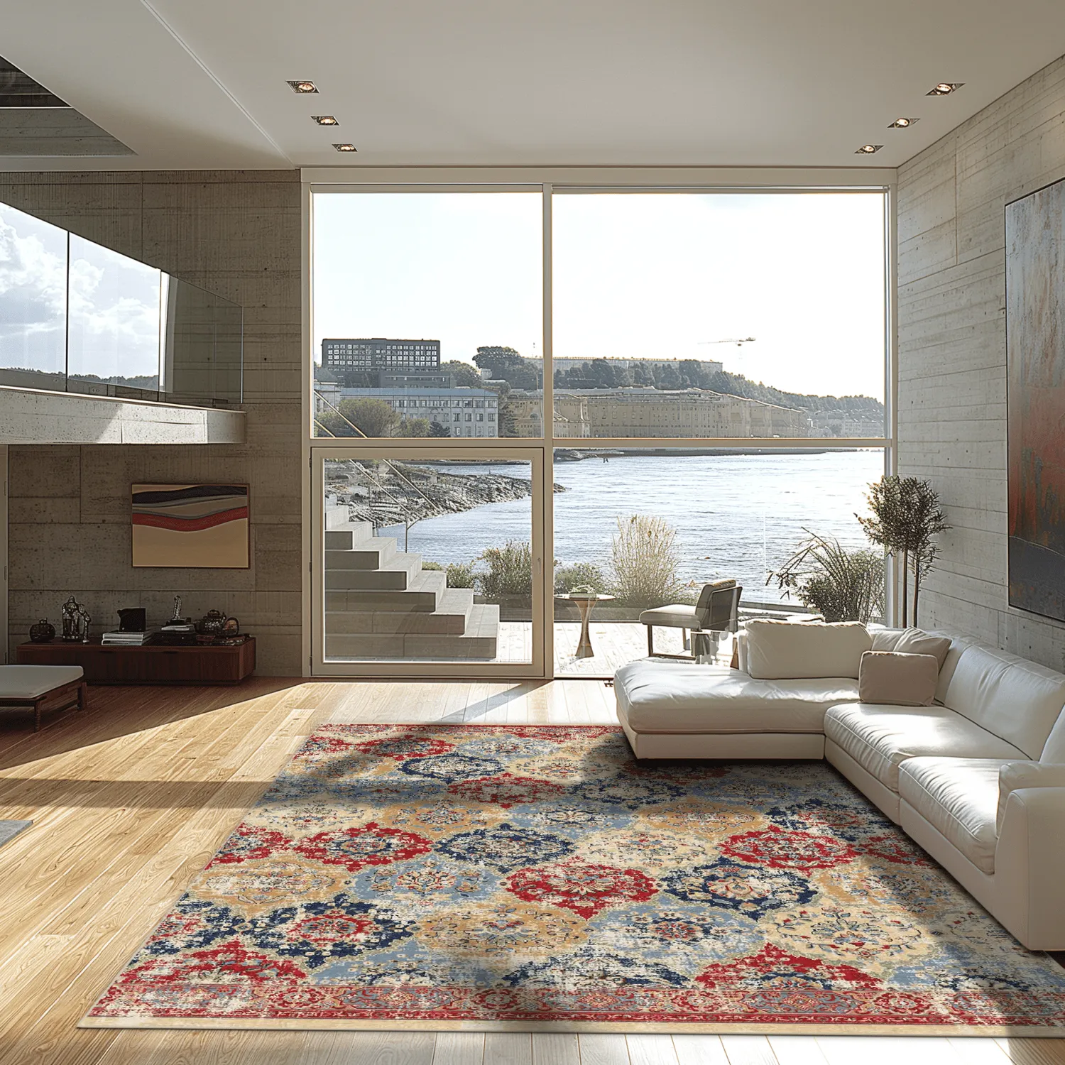 Wilton rug - Bohemia (red/multi)