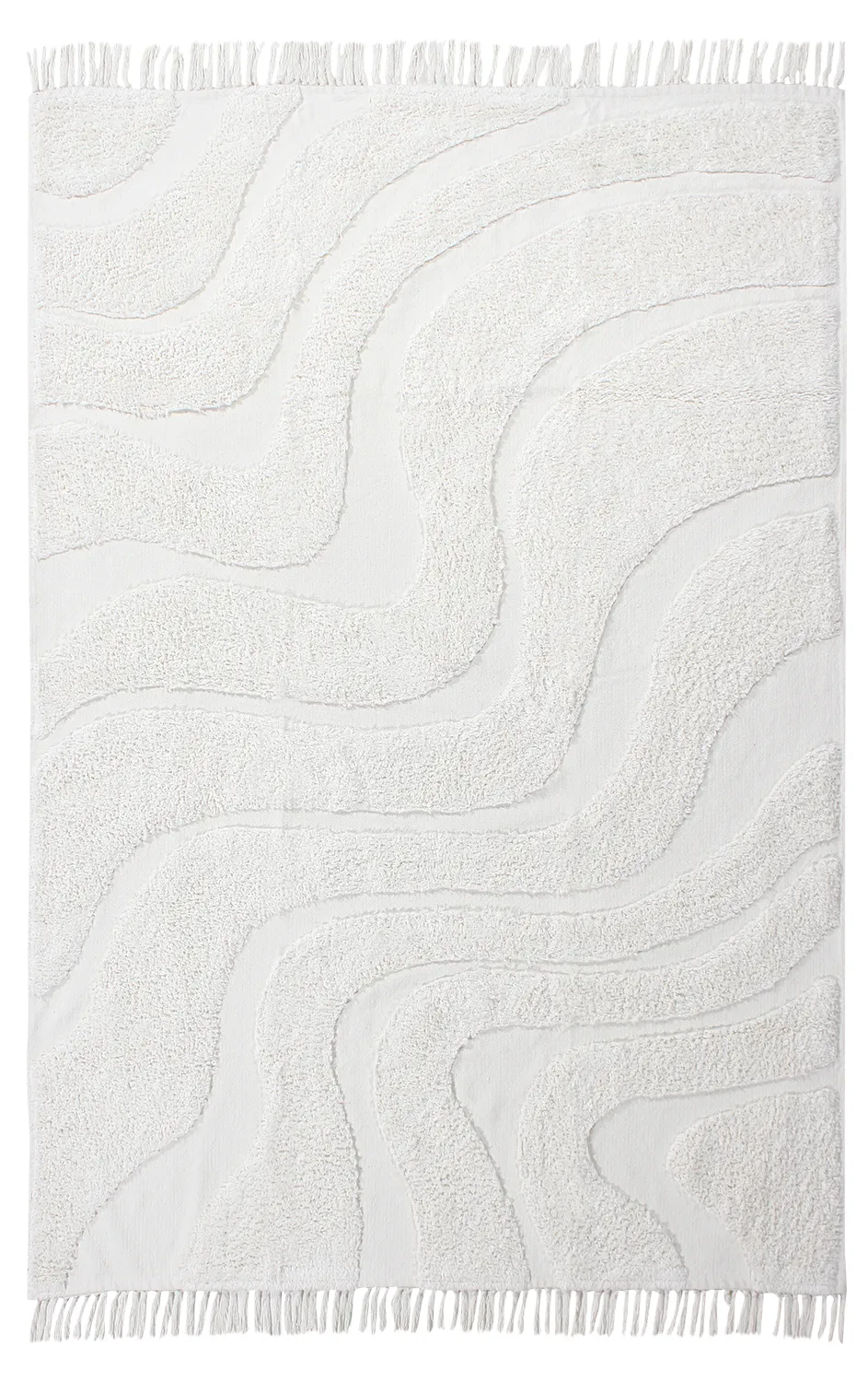 Shaggy rugs - Bonnie Natural Cotton Shaggy (offwhite)