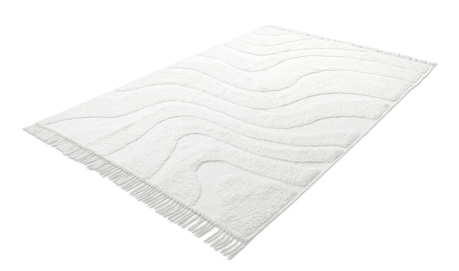 Shaggy rugs - Bonnie Natural Cotton Shaggy (offwhite)