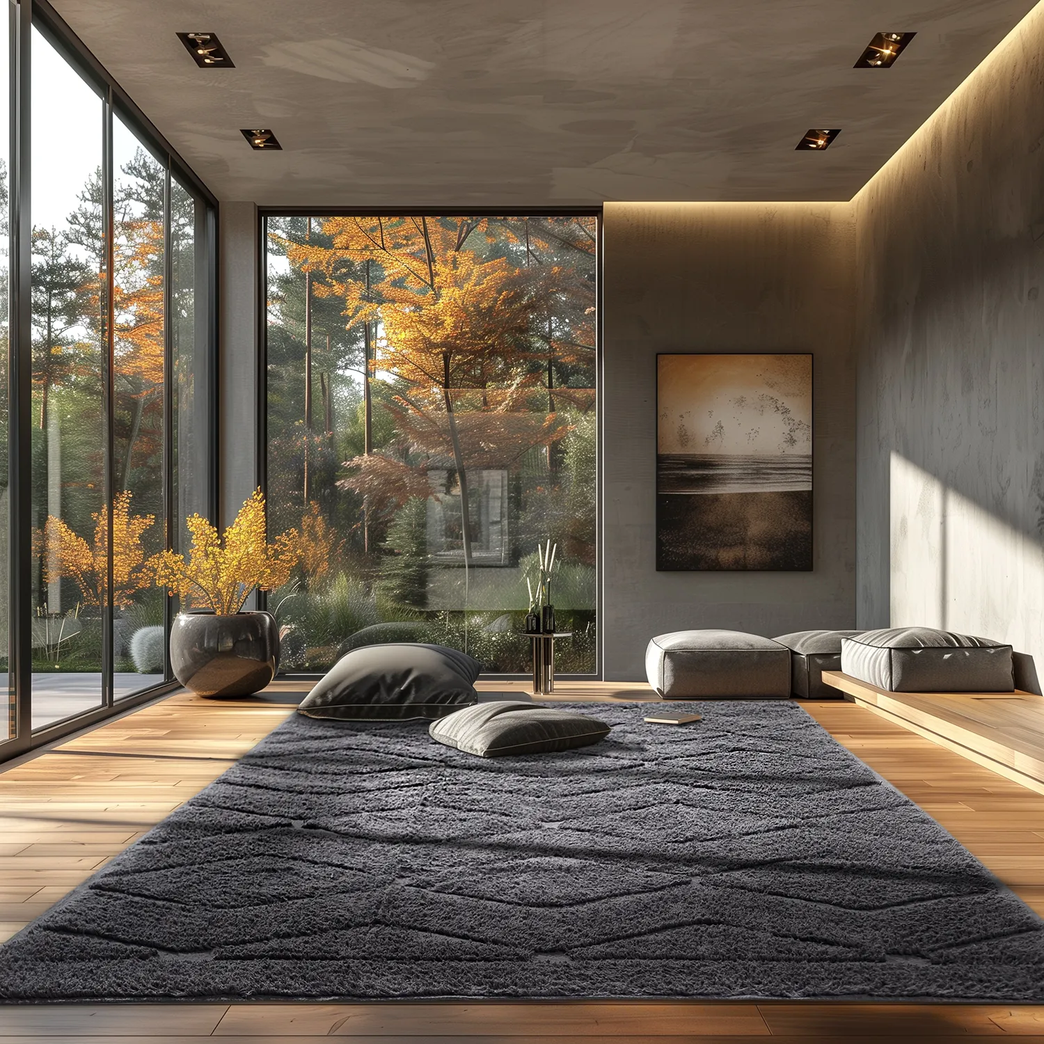 Shaggy rugs - Brynn Natural Cotton Shaggy (black)