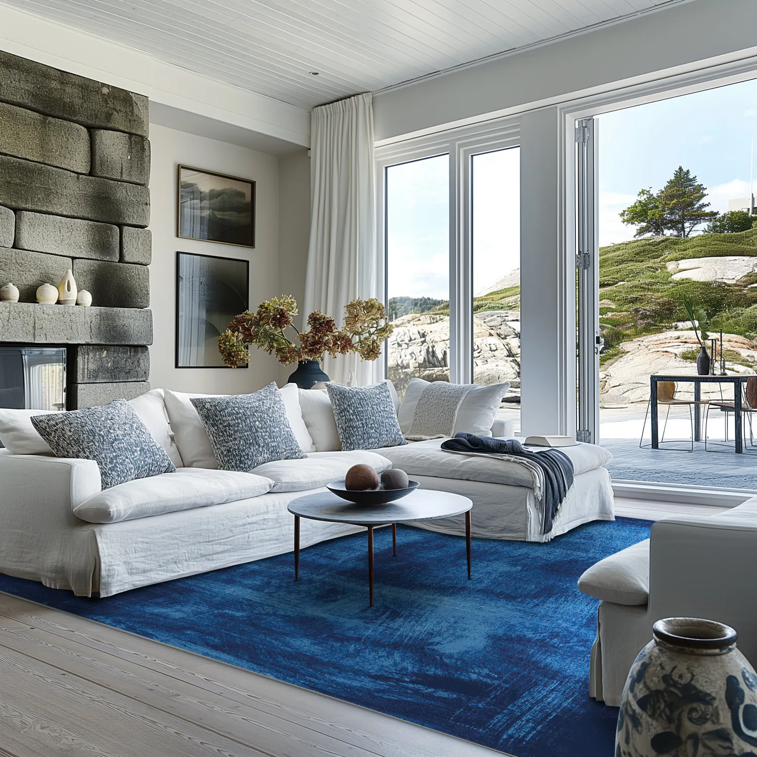Wilton rug - Campile (blue)