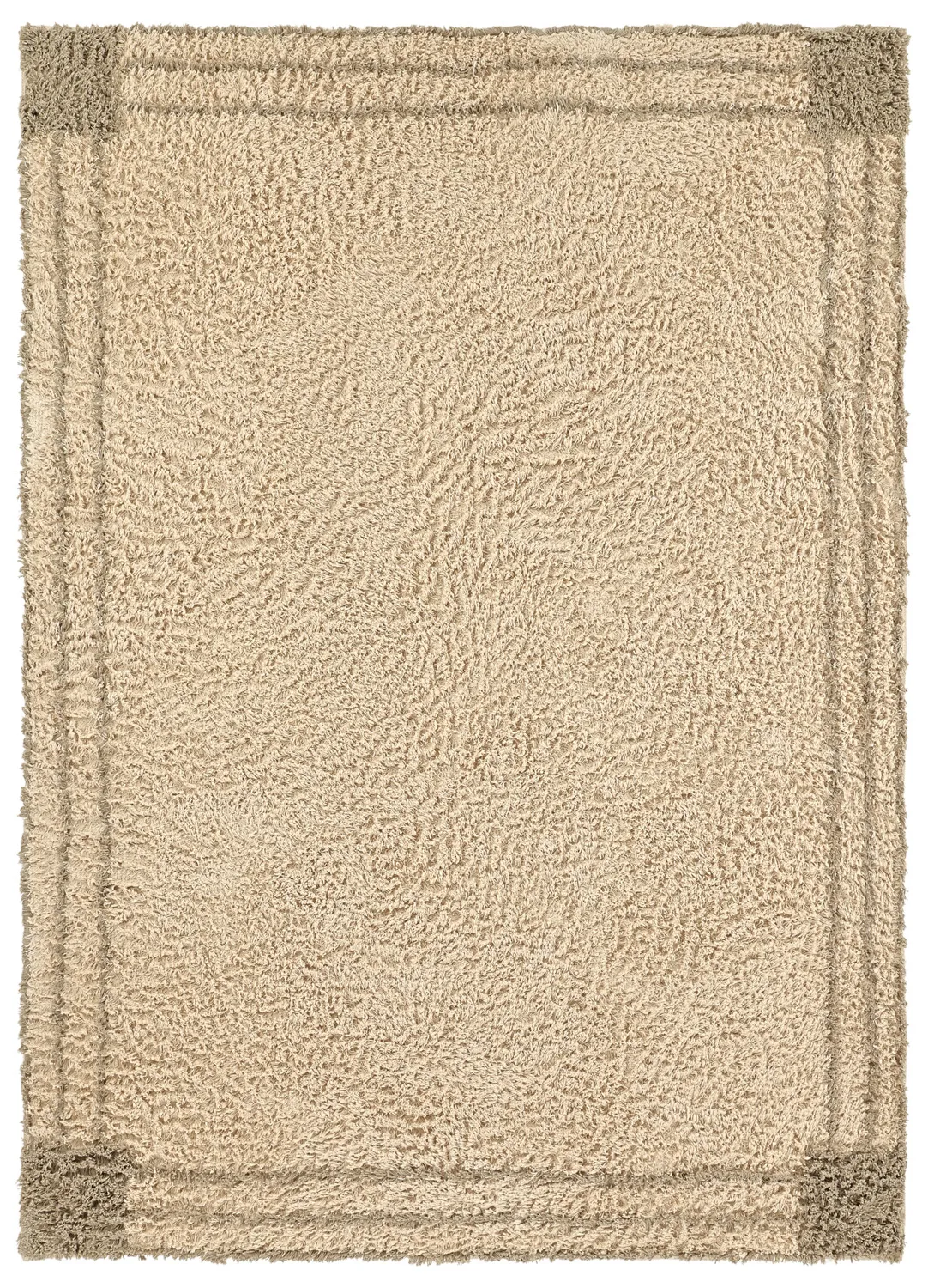 Shaggy rugs - Cataya Natural Cotton Shaggy (beige/taupe)