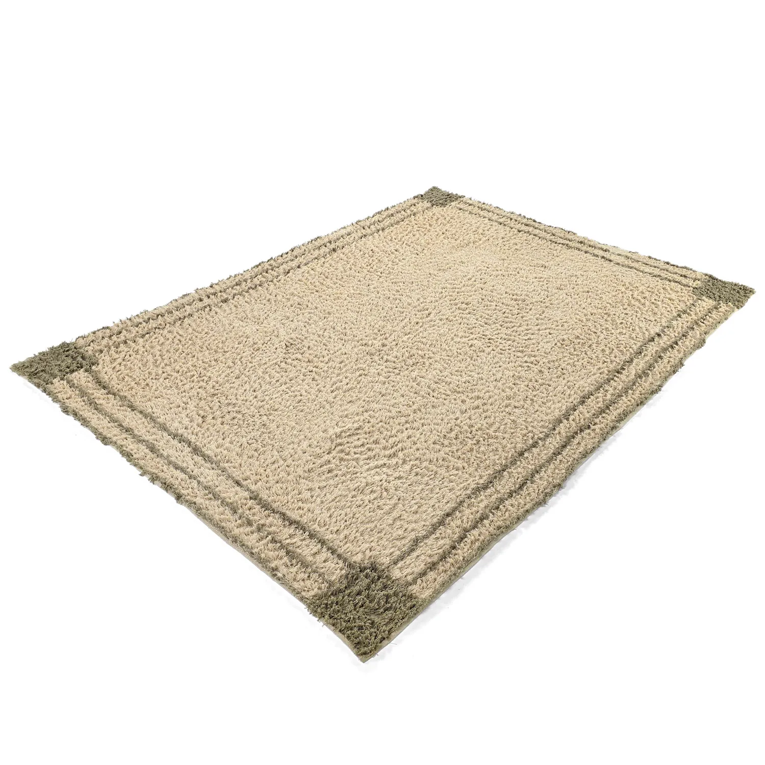 Shaggy rugs - Cataya Natural Cotton Shaggy (beige/taupe)