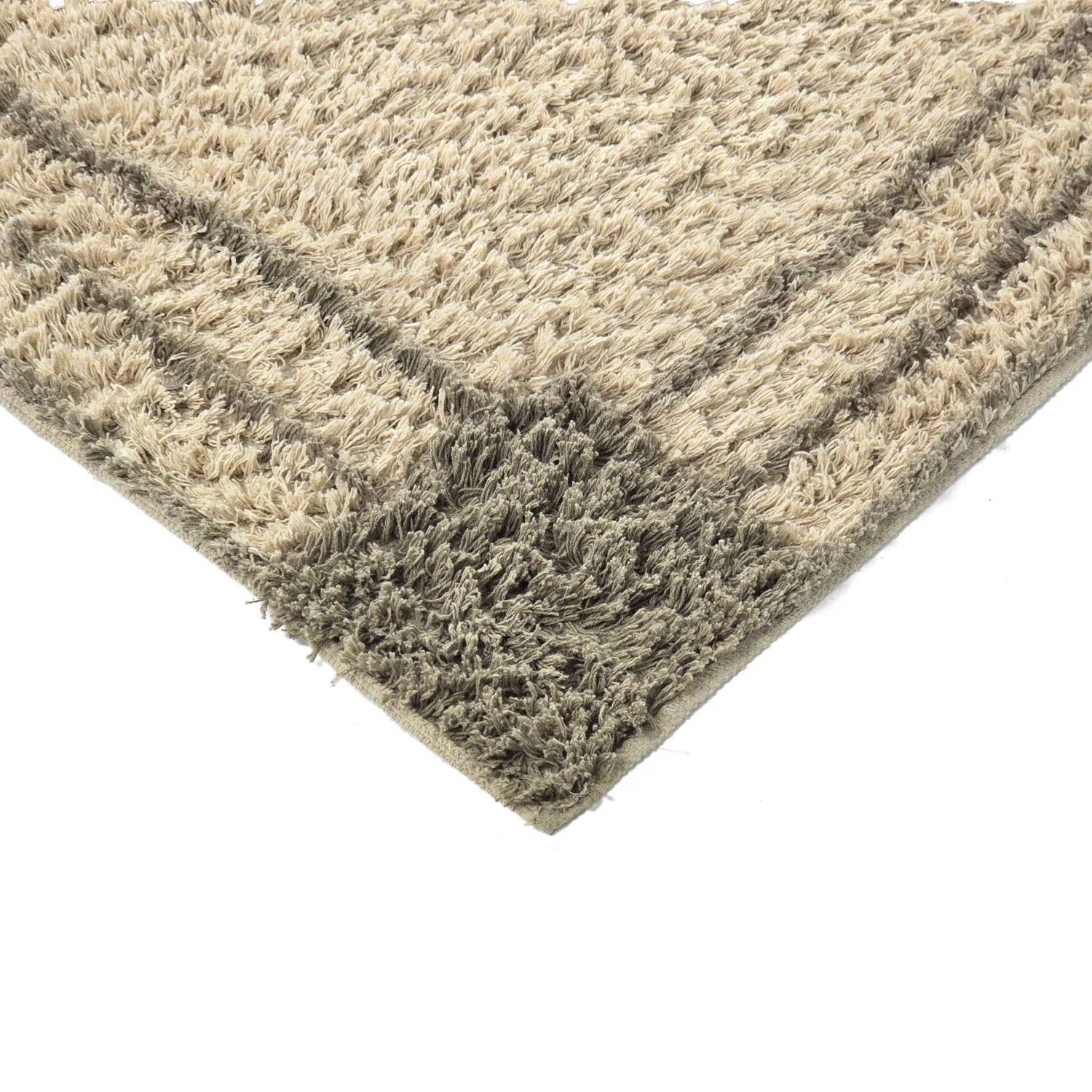 Shaggy rugs - Cataya Natural Cotton Shaggy (beige/taupe)