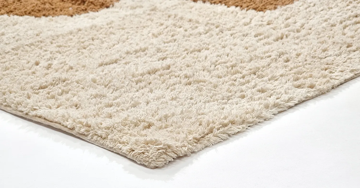Shaggy rugs - Cervia Natural Cotton Shaggy (beige)
