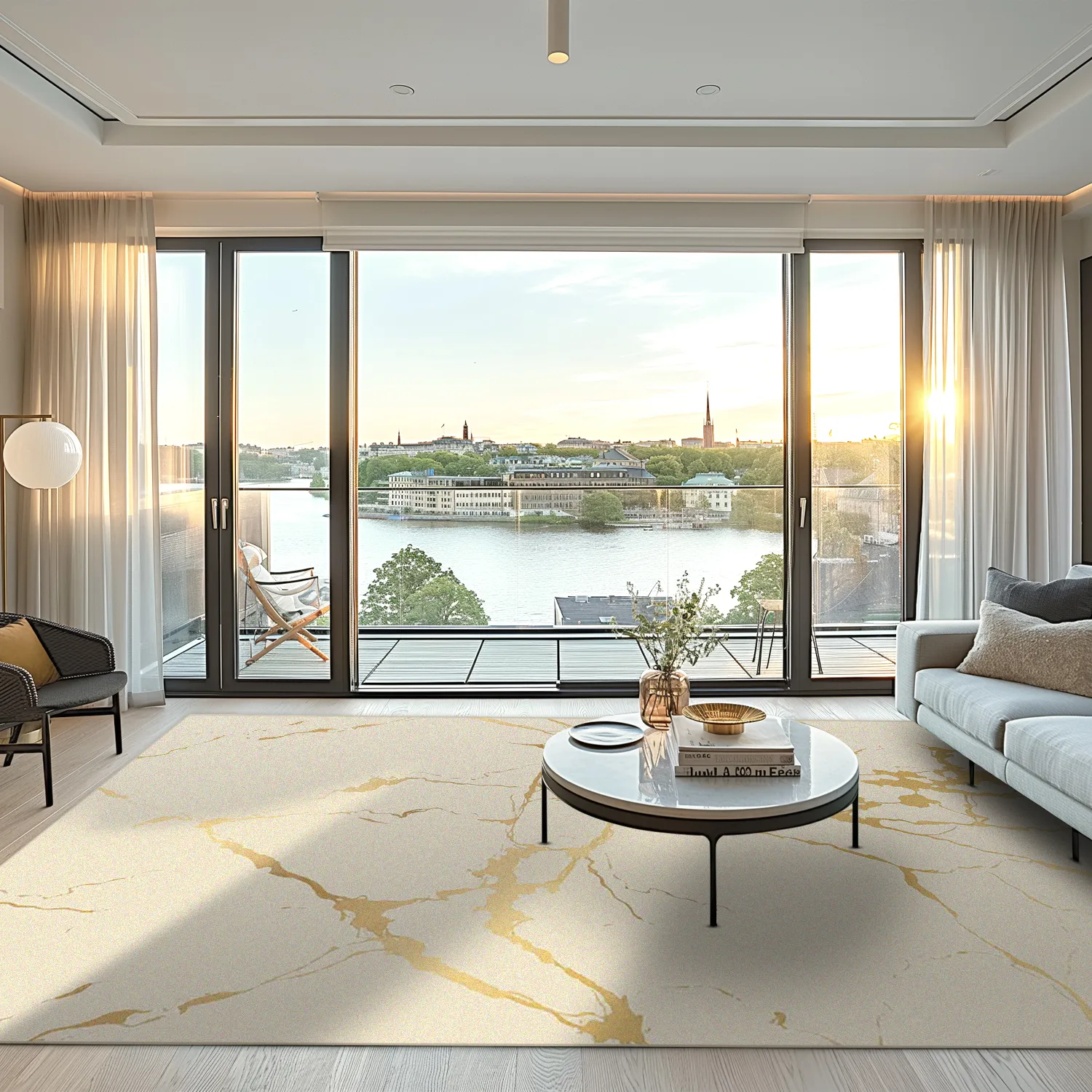 Wilton rug - Cesina (beige/gold)