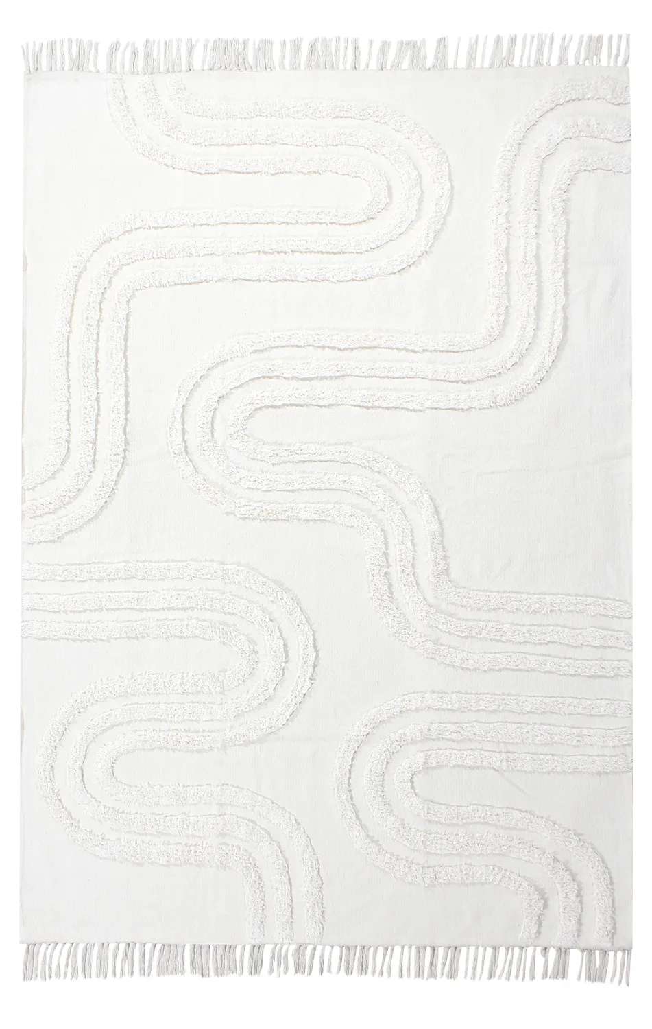 Shaggy rugs - Como Natural Cotton Shaggy (offwhite)