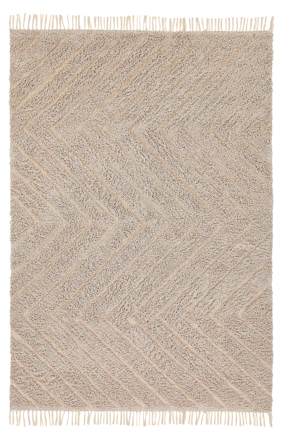 Shaggy rugs - Conara Natural Cotton Shaggy (beige)