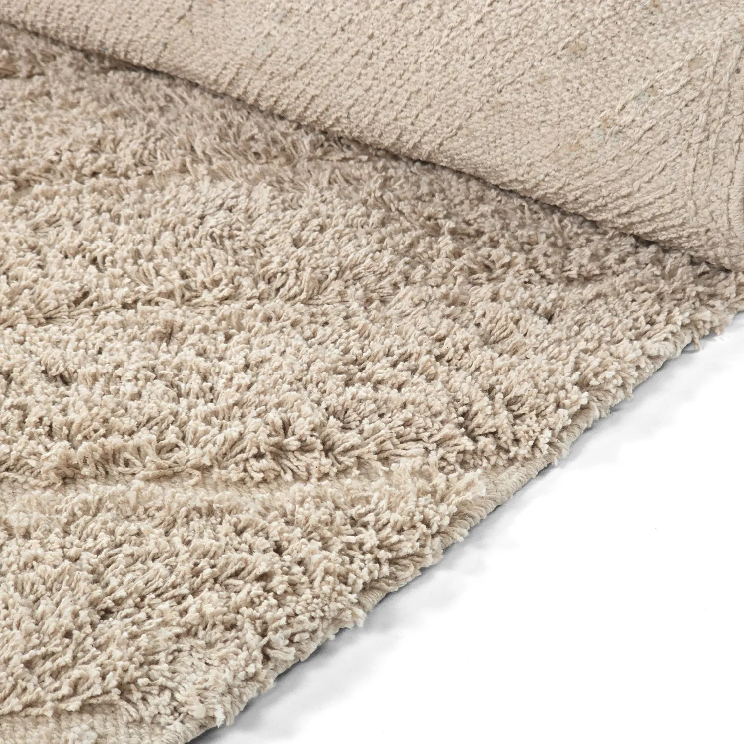 Shaggy rugs - Conara Natural Cotton Shaggy (beige)