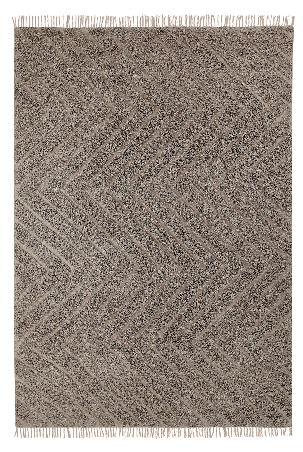 Shaggy rugs - Conara Natural Cotton Shaggy (taupe)