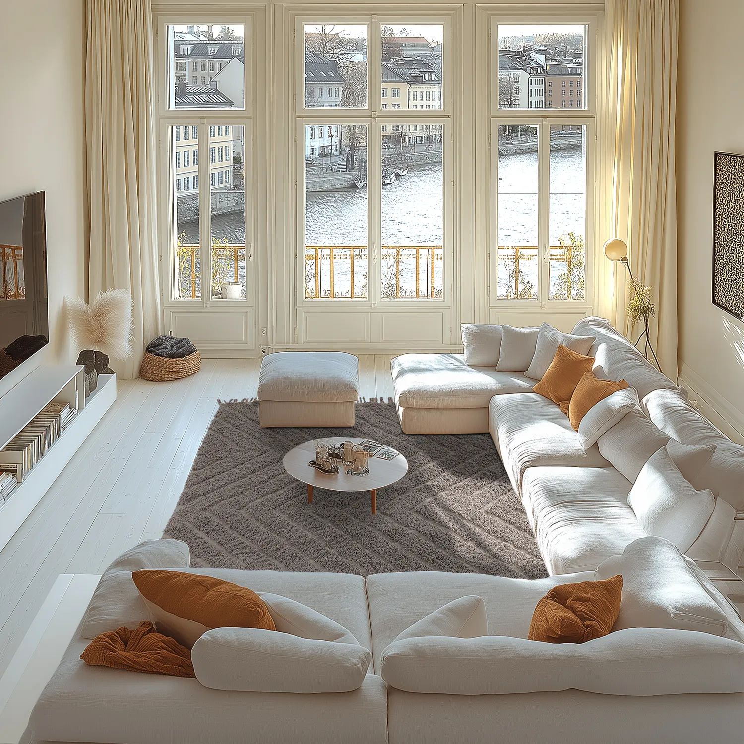 Shaggy rugs - Conara Natural Cotton Shaggy (taupe)